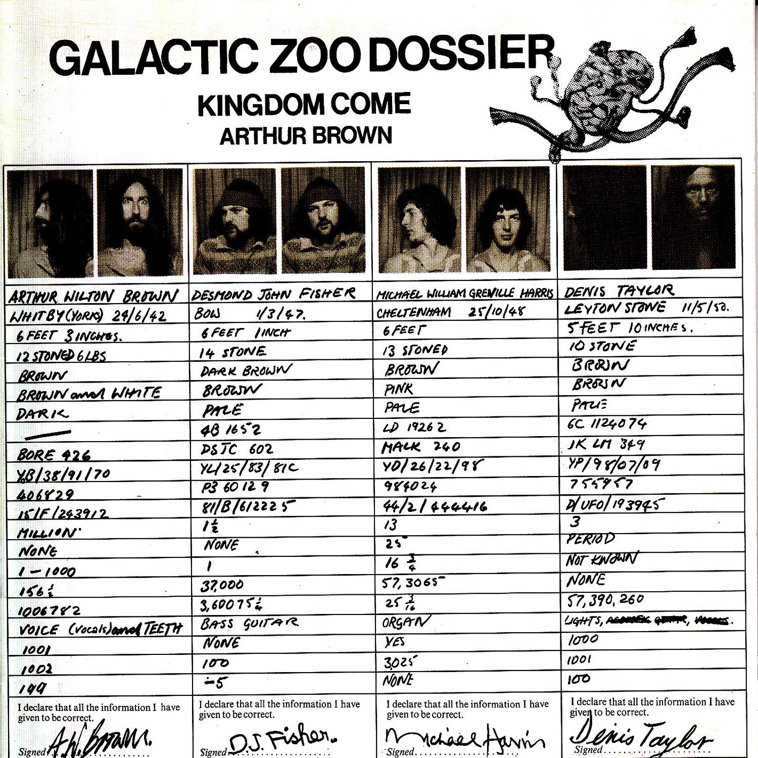 Постер альбома Galactic Zoo Dossier