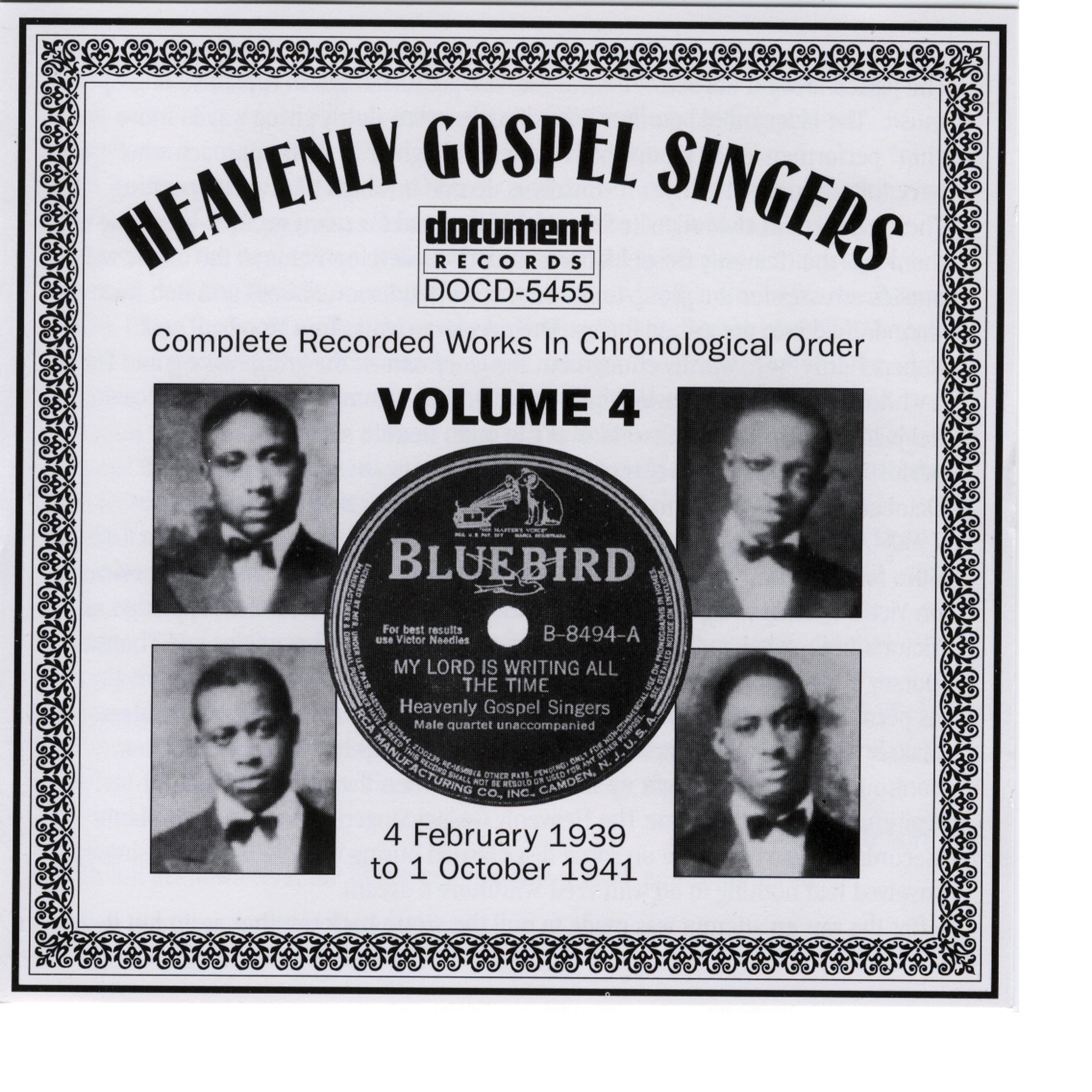 Постер альбома Heavenly Gospel Singers Vol. 4 (1939-1941)