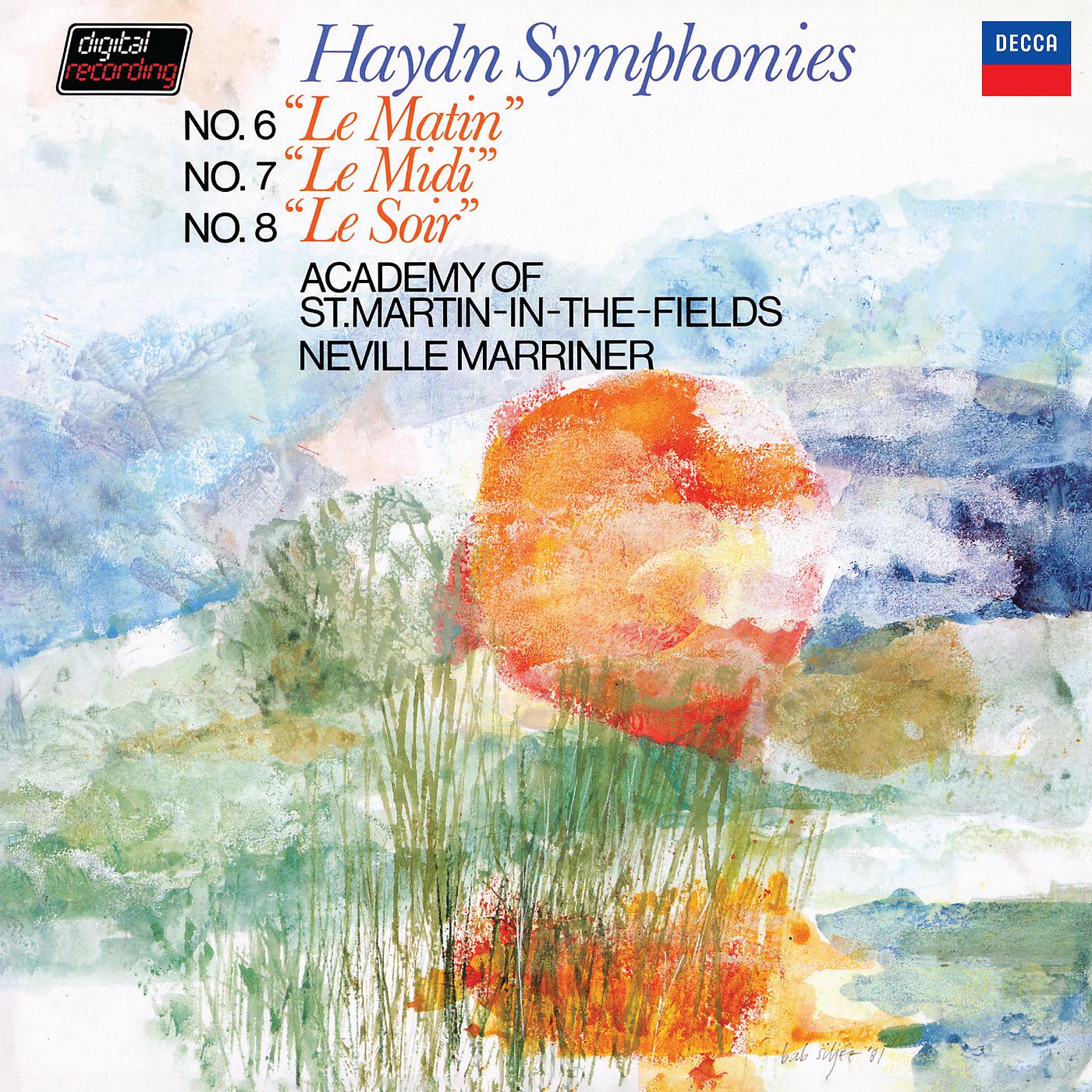 Постер альбома Haydn: Symphony No. 6 'Le Matin'; Symphony No. 7 'Le Midi'; Symphony No. 8 'Le Soir'