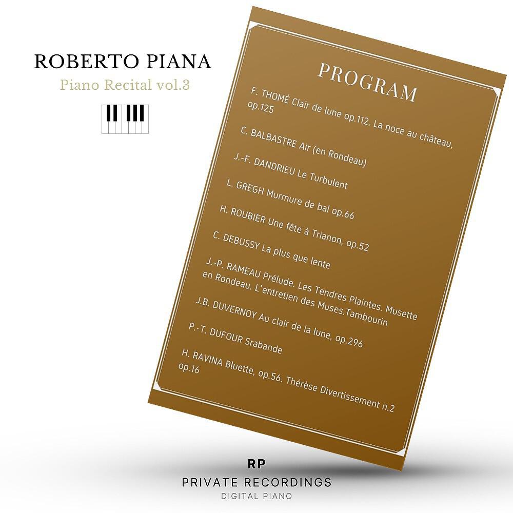 Roberto Piana - Clair de lune, Op. 112