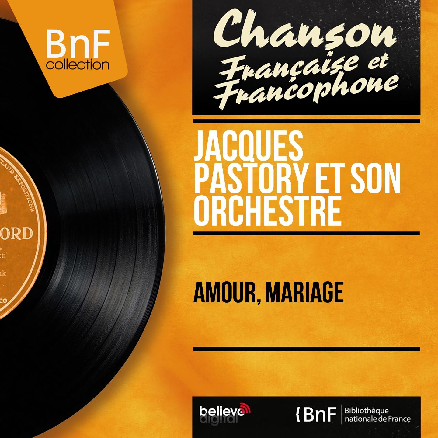 Постер альбома Amour, mariage (Mono Version)