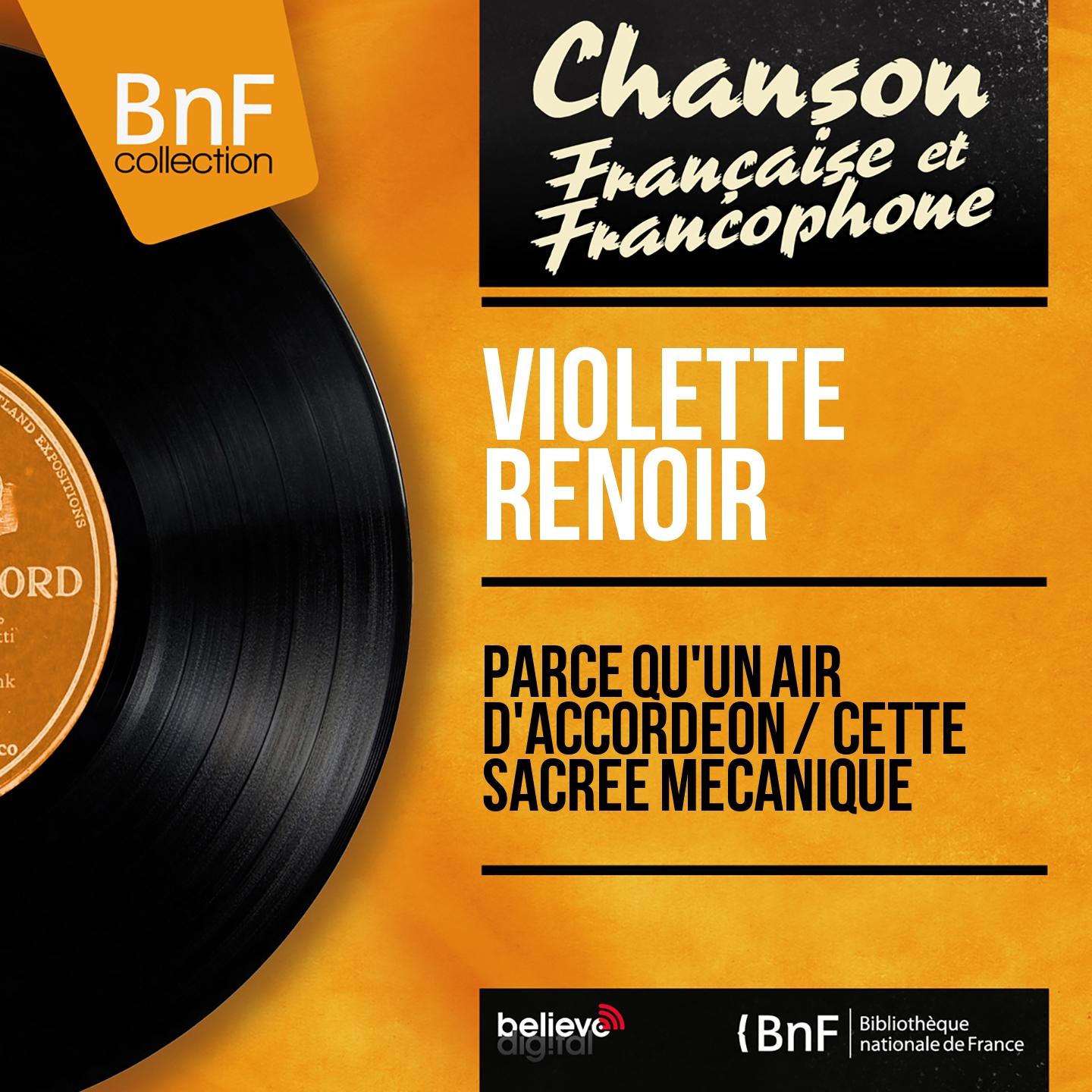Постер альбома Parce qu'un air d'accordéon / Cette sacrée mécanique (Mono Version)
