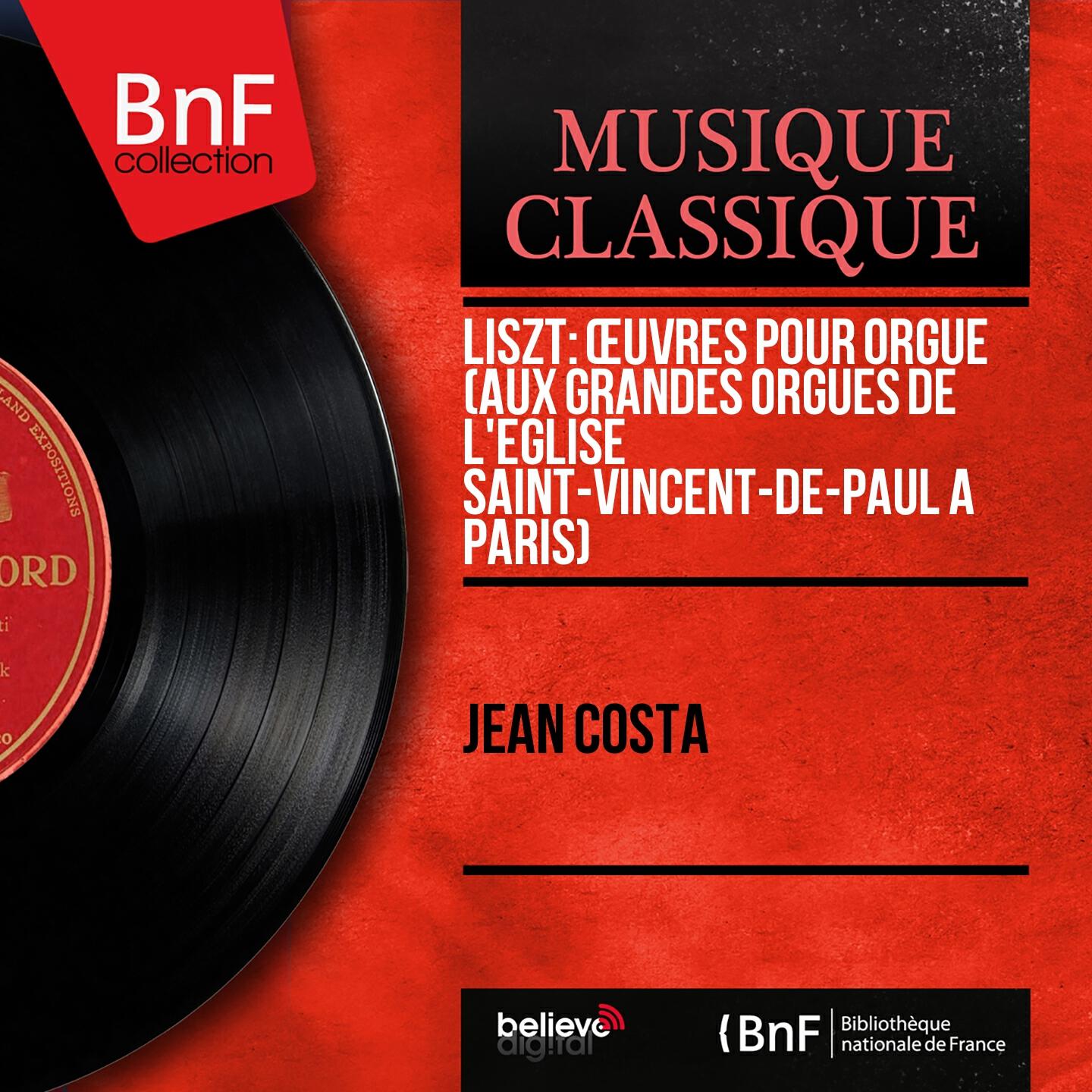 Jean Costa - Prelude and Fugue on the Theme B-A-C-H, S. 260