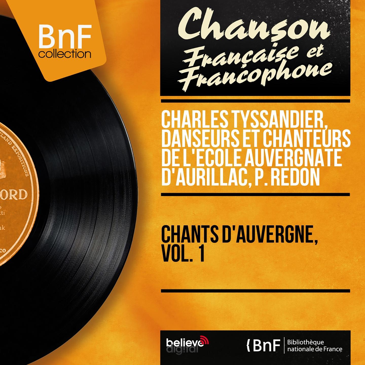 Постер альбома Chants d'Auvergne, vol. 1 (Mono Version)
