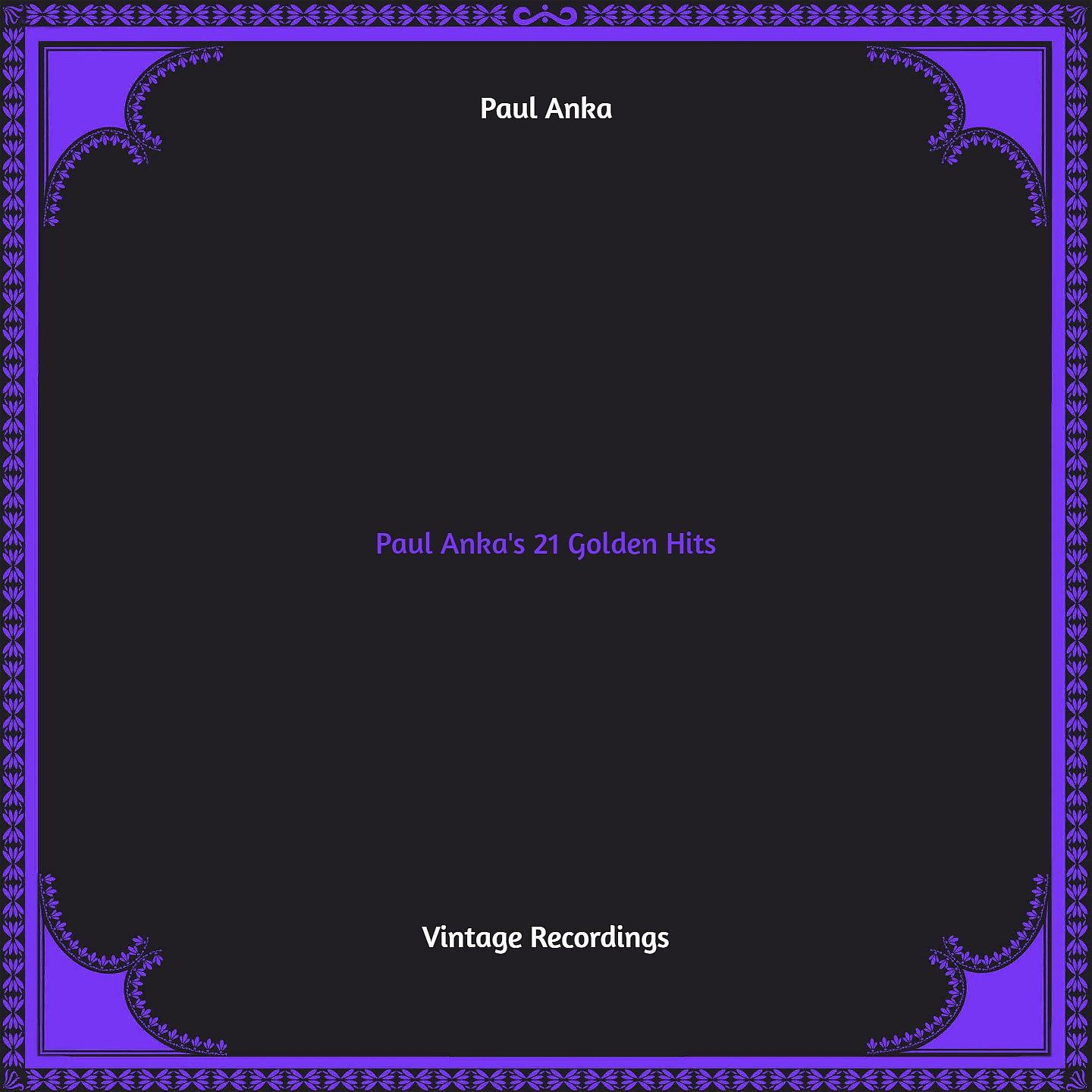 Постер альбома Paul Anka's 21 Golden Hits