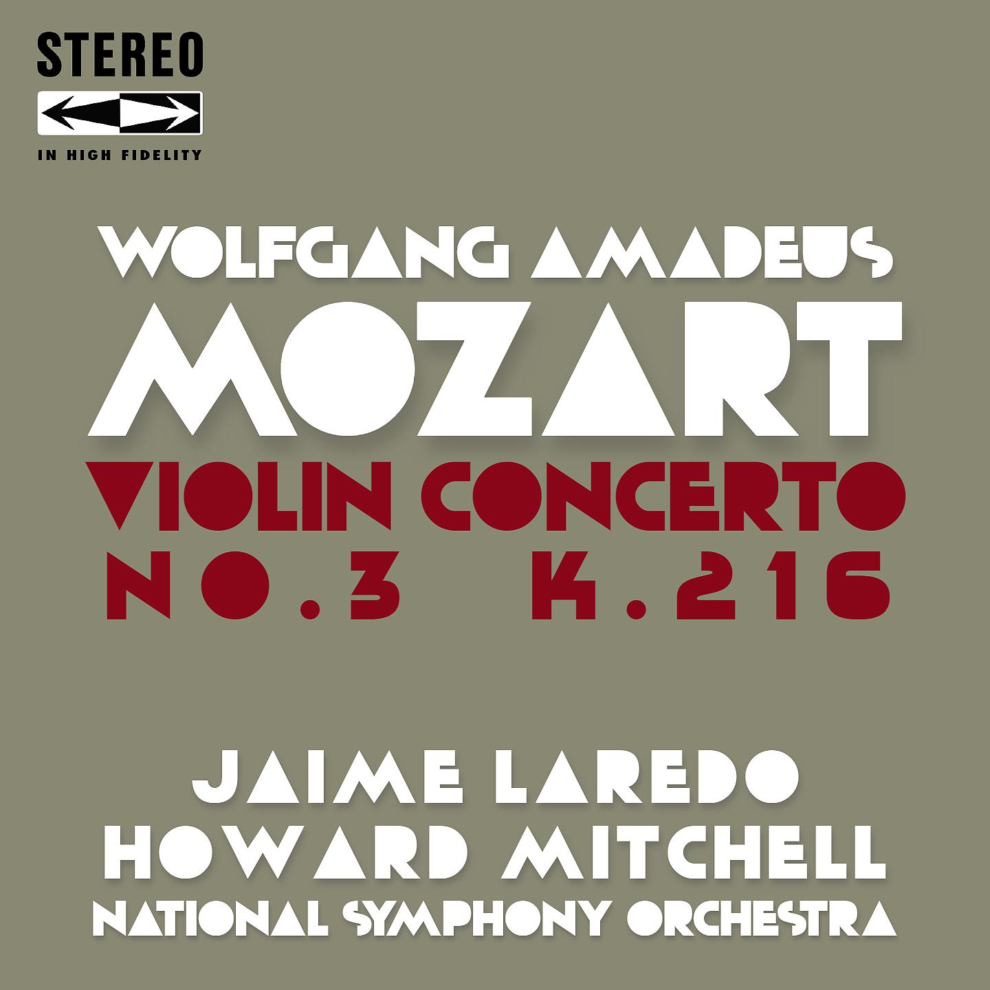 Постер альбома Mozart Violin Concerto No.3 In G Major, K.216