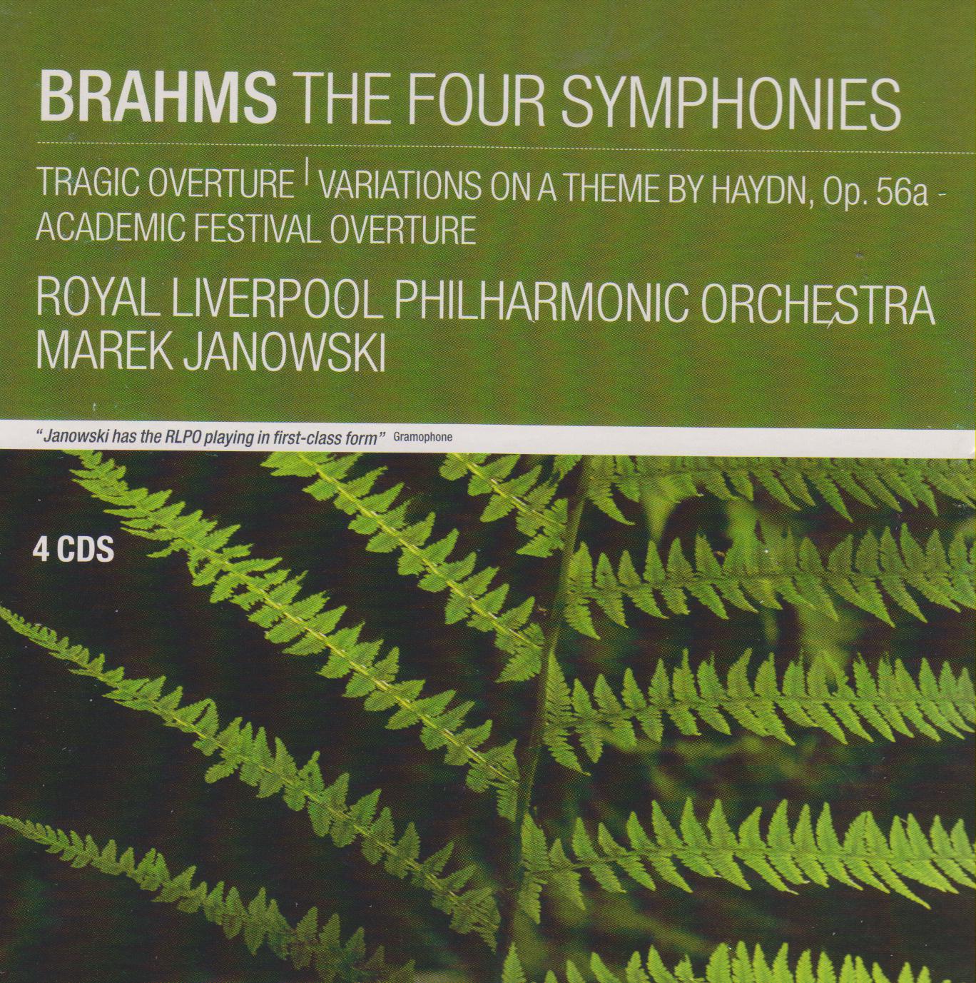 Постер альбома Brahms: The Four Symphonies; Tragic Overture; Variations on a Theme by Haydn, Op.56a; Academic Festival Overture