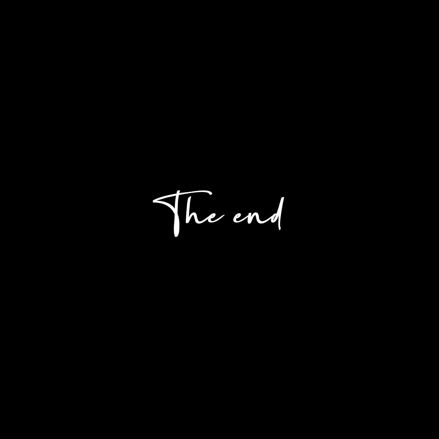 Постер альбома The end