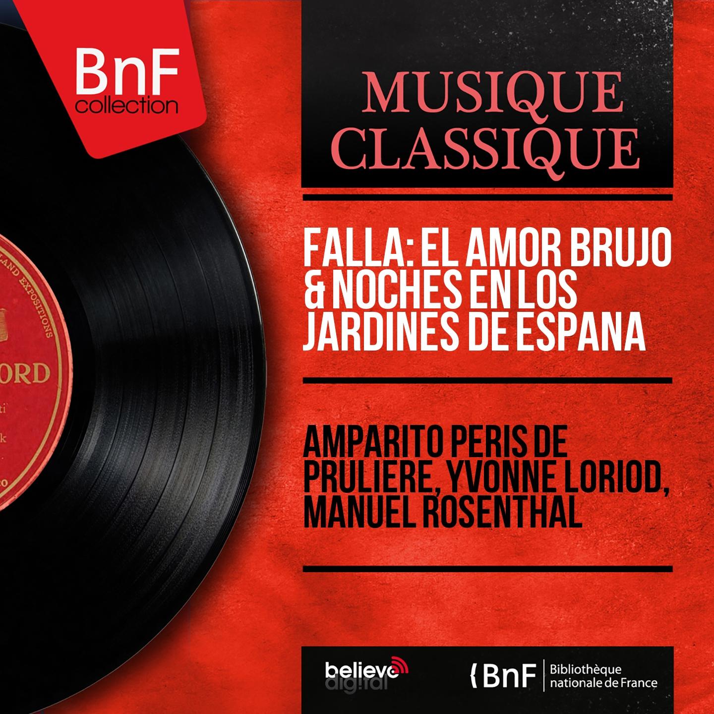 Постер альбома Falla: El Amor Brujo & Noches en los Jardines de España (Mono Version)