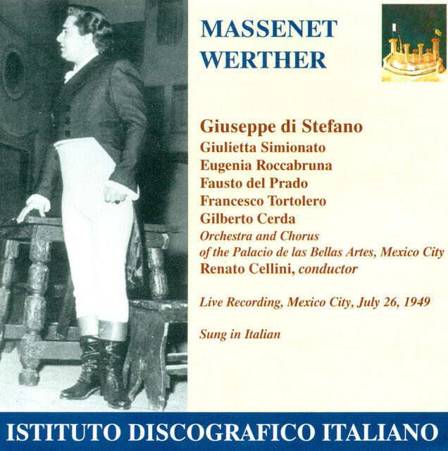 Jules Massenet, Giuseppe Di Stefano, Renato Cellini - Werther (Sung in Italian): Act I Scene 10: Dividerci dobbiam, signore (Carlotta) ноты