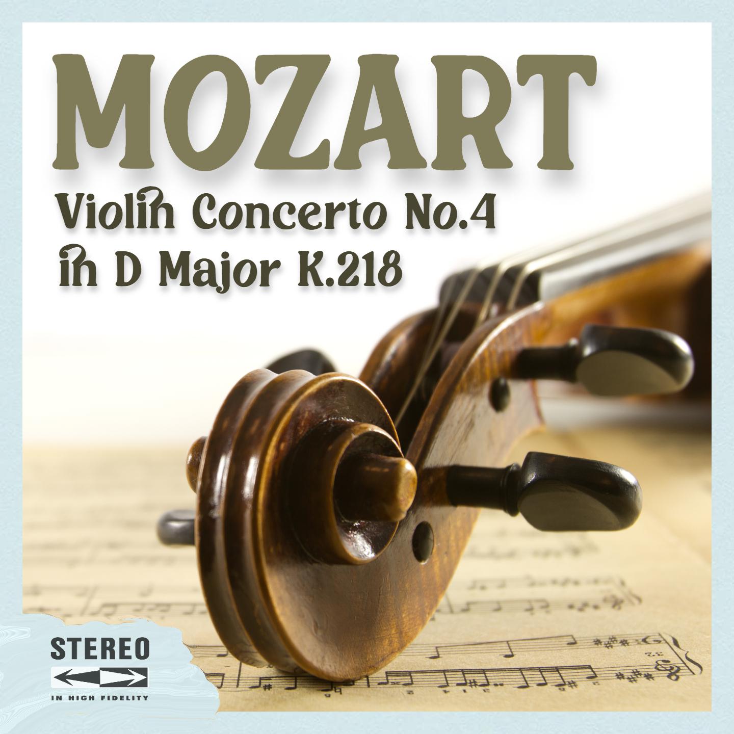 Постер альбома Mozart Violin Concerto No.4