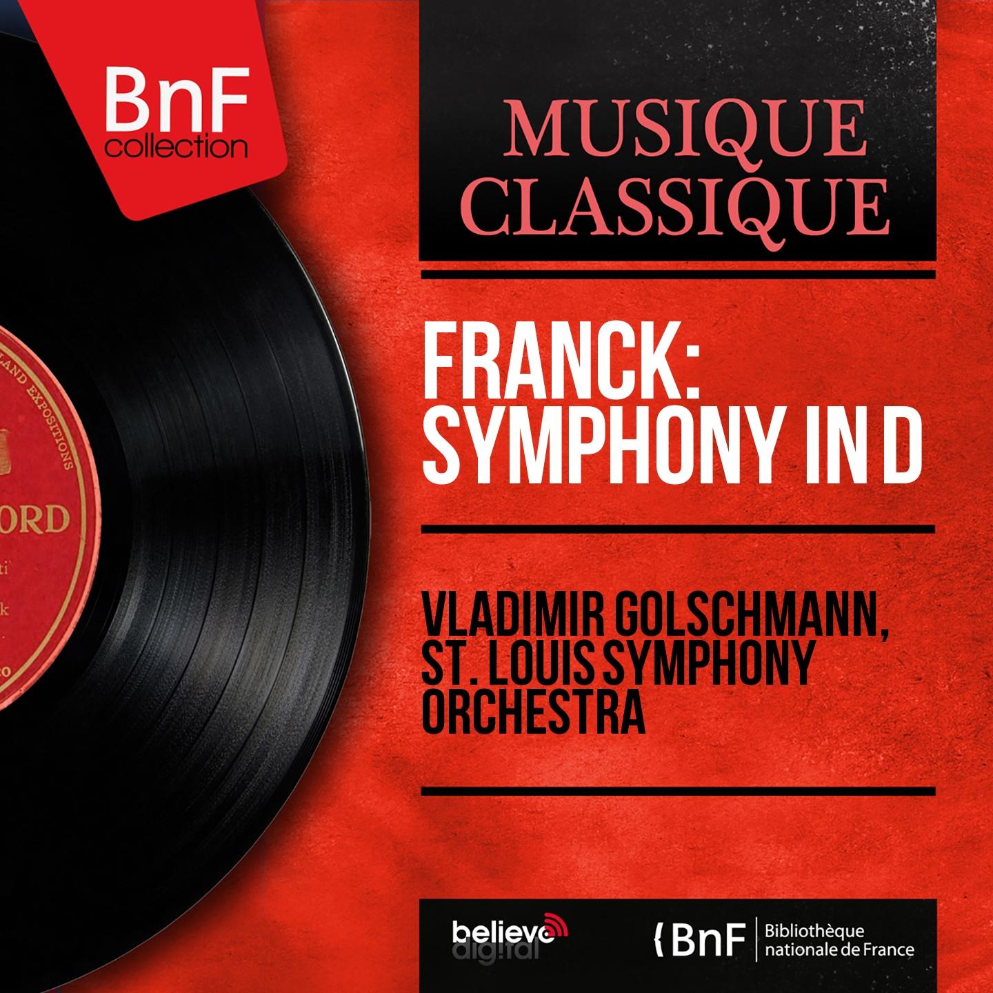 Постер альбома Franck: Symphony in D (Mono Version)