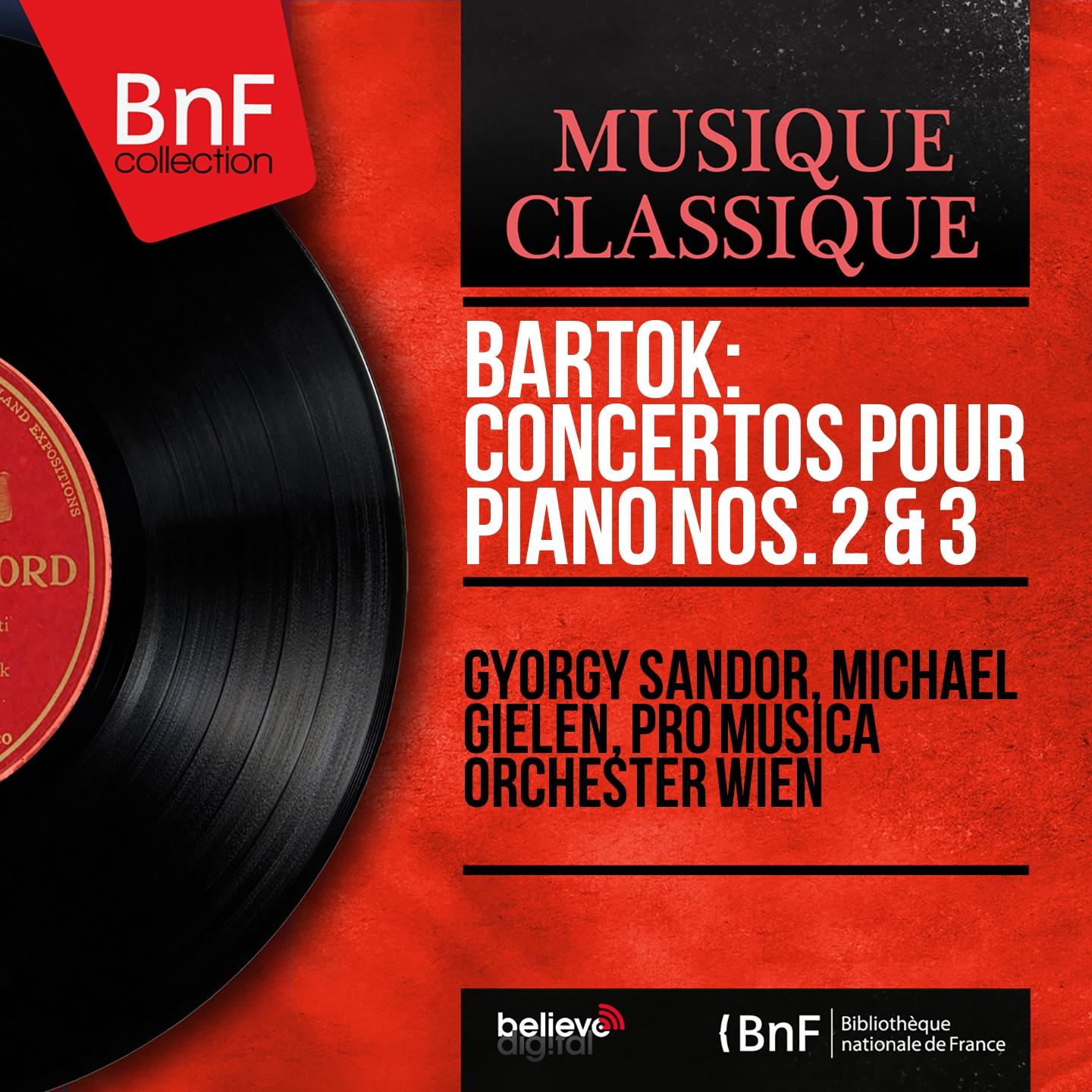 Постер альбома Bartók: Concertos pour piano Nos. 2 & 3 (Stereo Version)