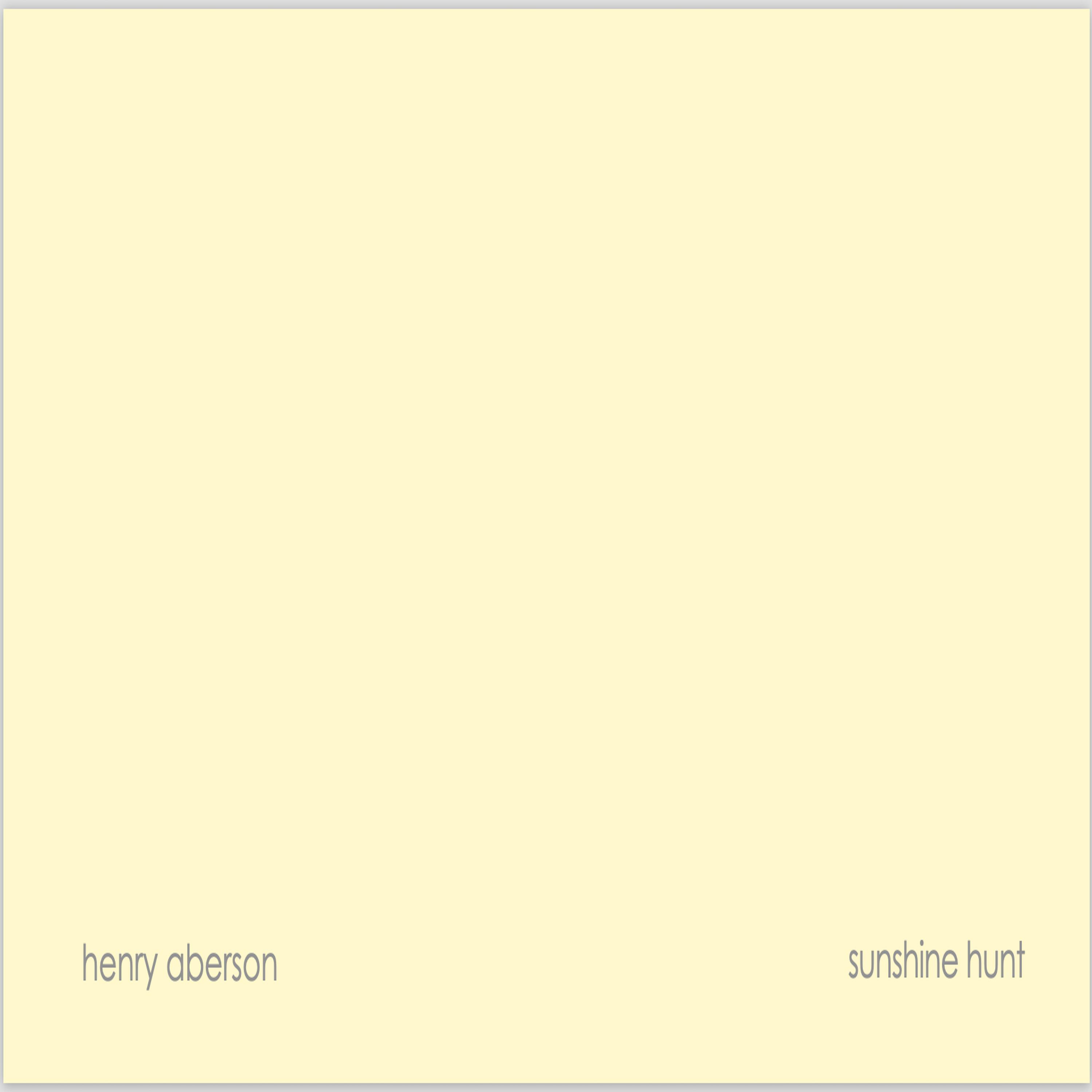 Постер альбома Sunshine Hunt