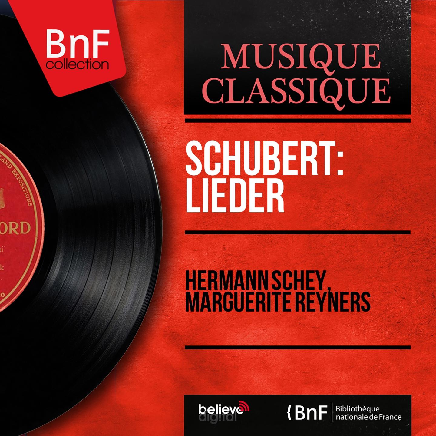 Постер альбома Schubert: Lieder (Mono Version)