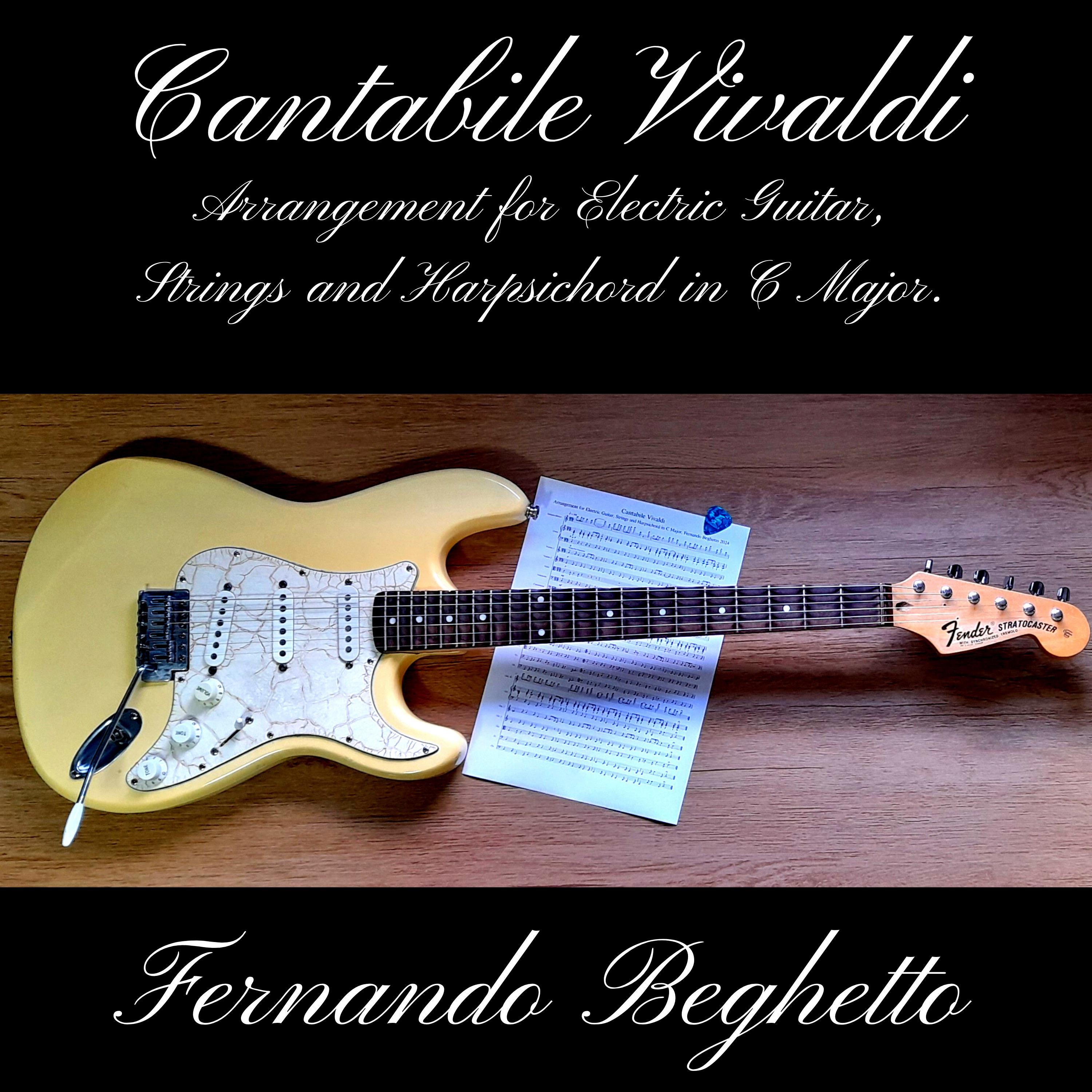 Постер альбома Cantabile Vivaldi Arrangement for Electric Guitar, Strings and Harpsichord in C Major
