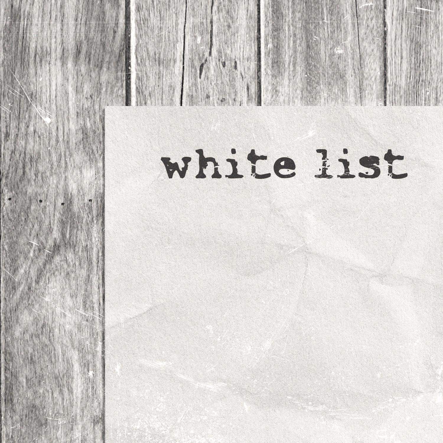 Постер альбома white list