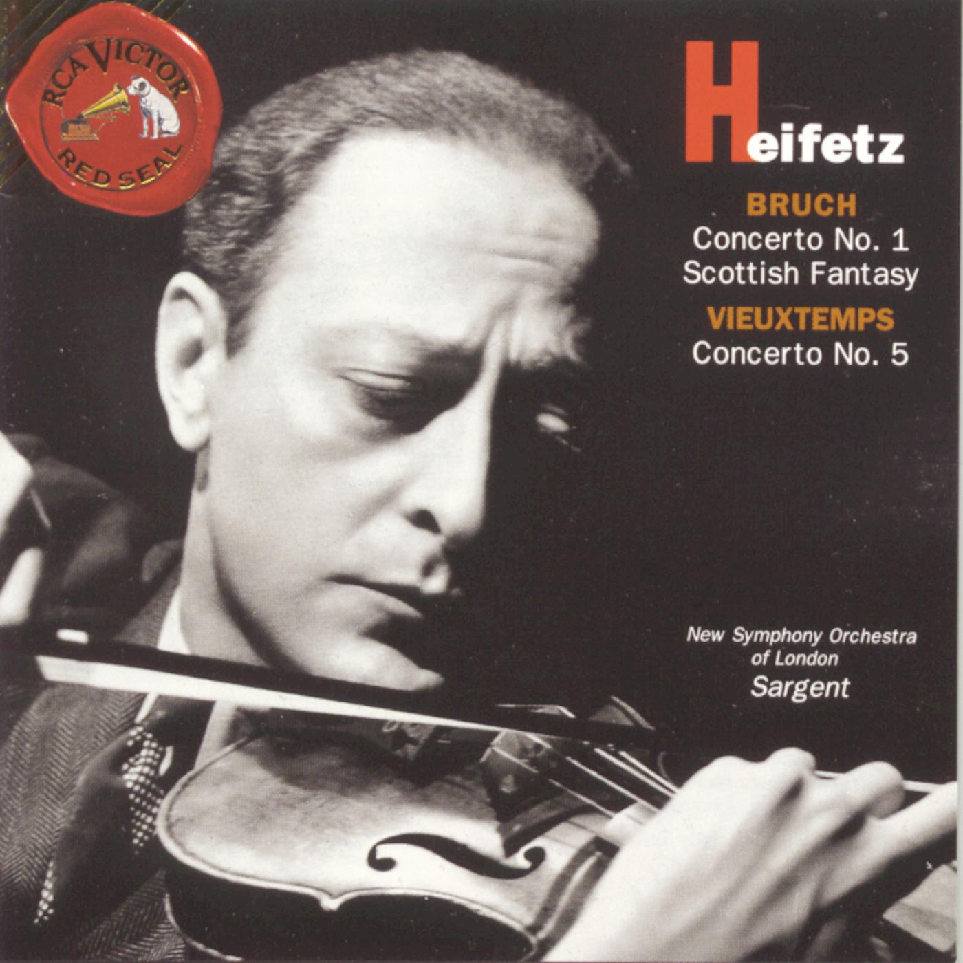 Jascha Heifetz - Scottish Fantasy, Op. 46: Introduction: Grave; Adagio cantabile