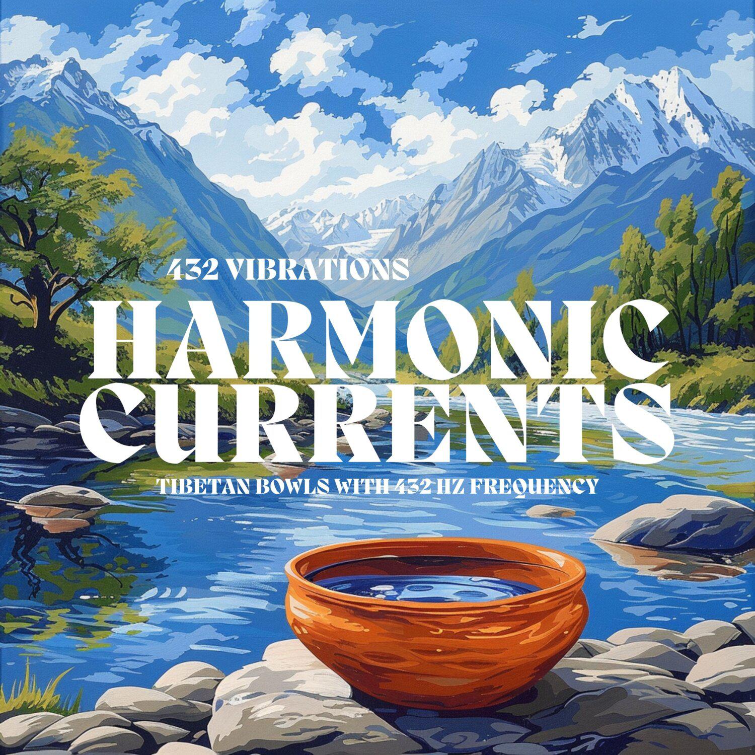 Постер альбома Harmonic Currents: Tibetan Bowls with 432 Hz Frequency