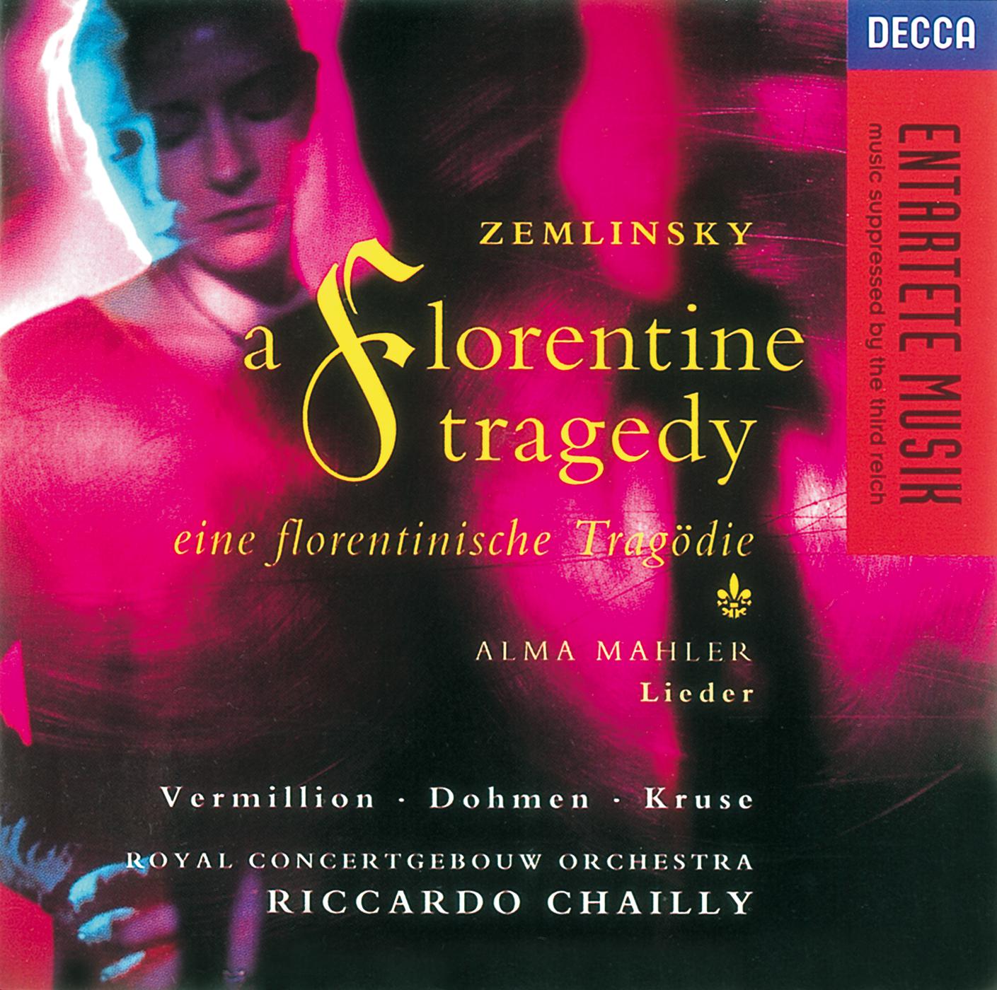 Постер альбома Zemlinsky: A Florentine Tragedy/Mahler, A. Lieder