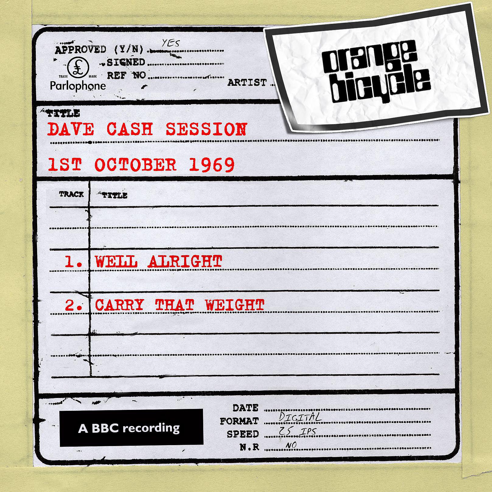 Постер альбома Dave Cash Session [1st October 1969] (1st October 1969)