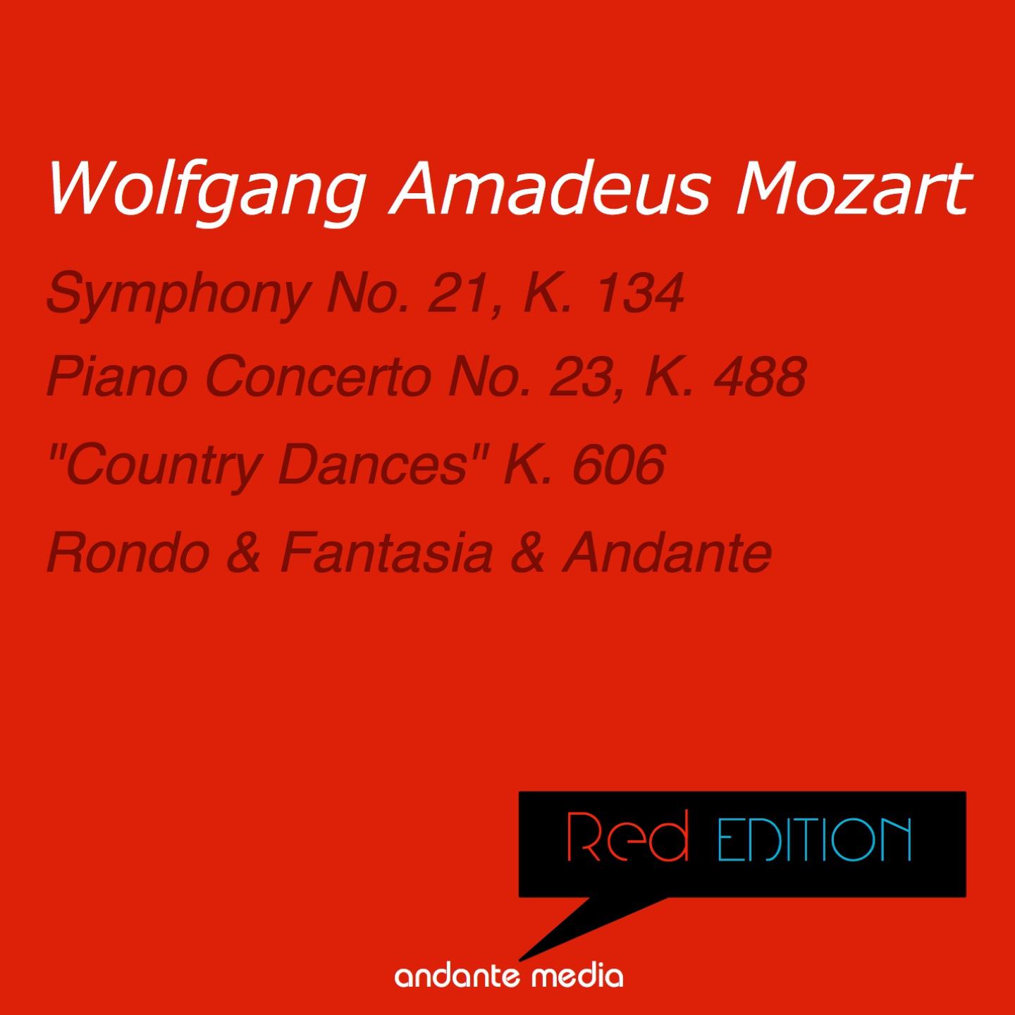 Постер альбома Red Edition - Mozart: Piano Concerto No. 23, K. 488 & "Country Dances" K. 606
