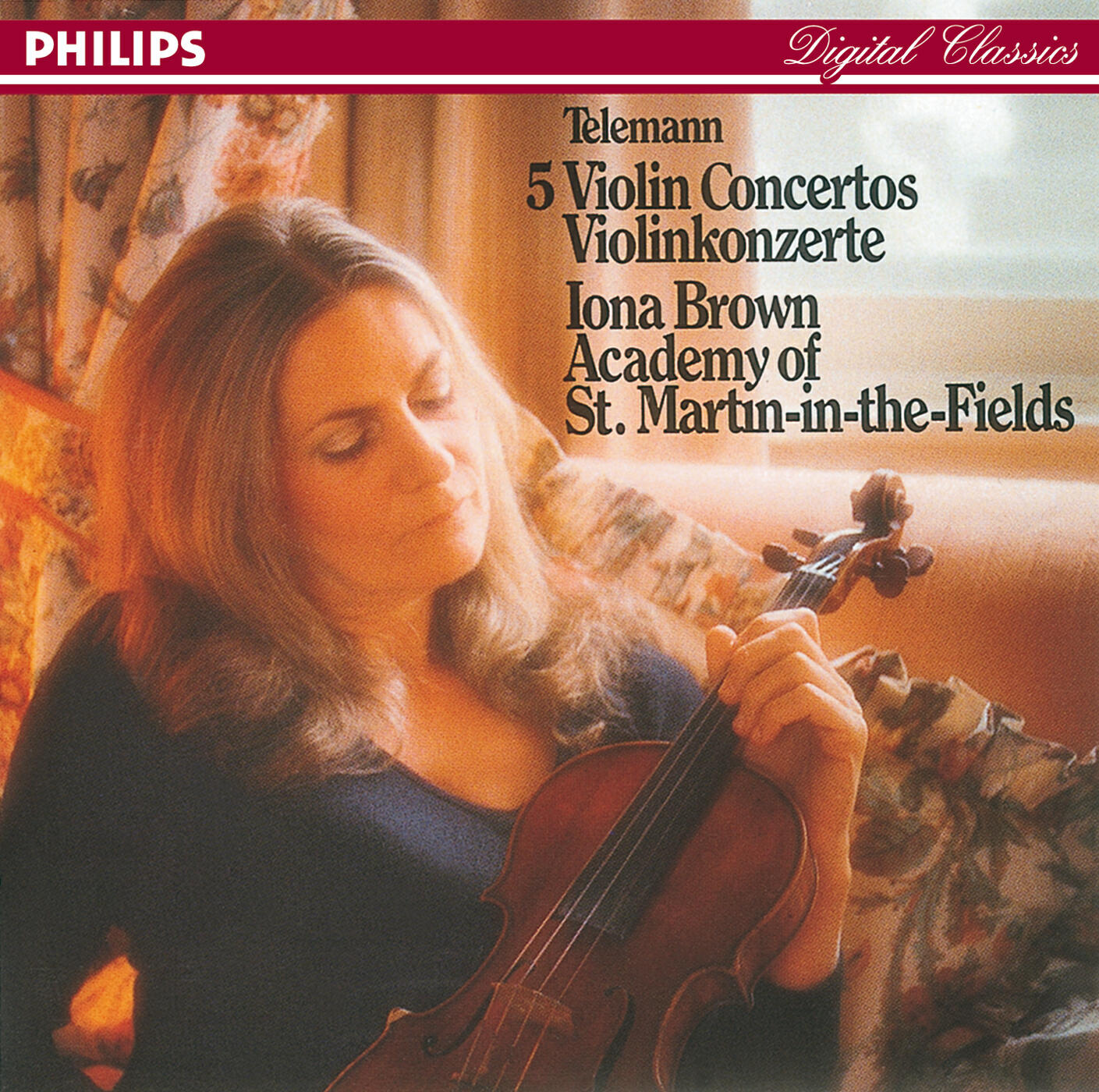Iona Brown - Telemann: Violin Concerto No.3 in D - 1. Adagio - Allegro - Adagio - Allegro