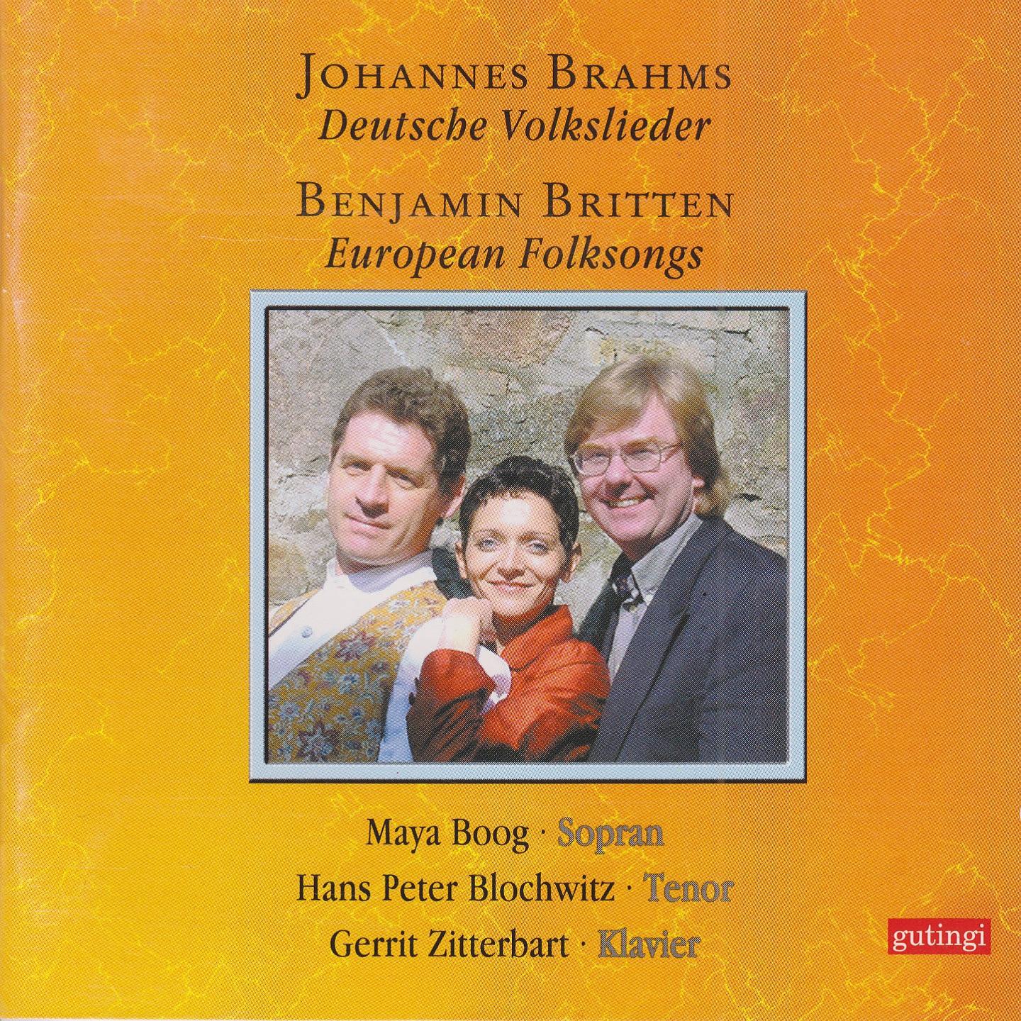 Постер альбома Brahms: Deutsche Volkslieder & Britten: European Folksongs