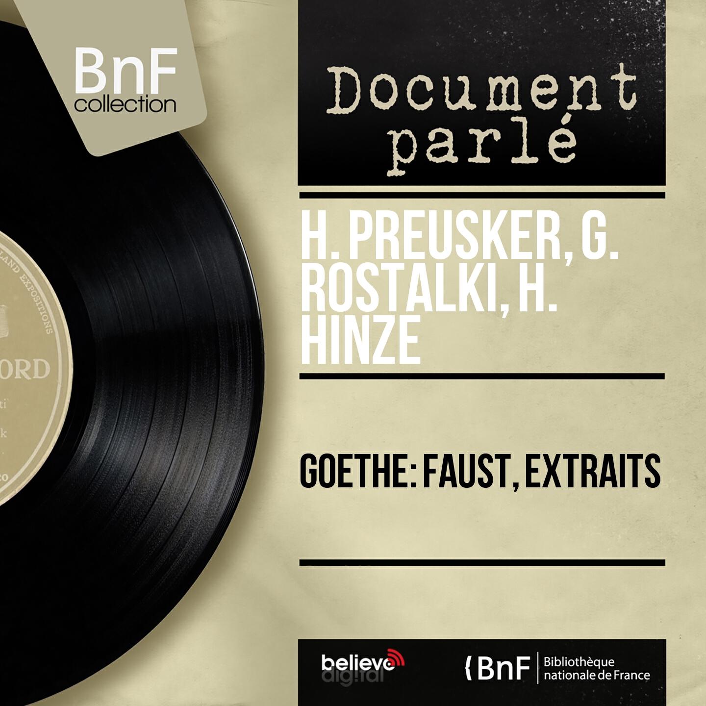 G. Rostalki - Faust, Erster Theil, Gretchens Stube: 