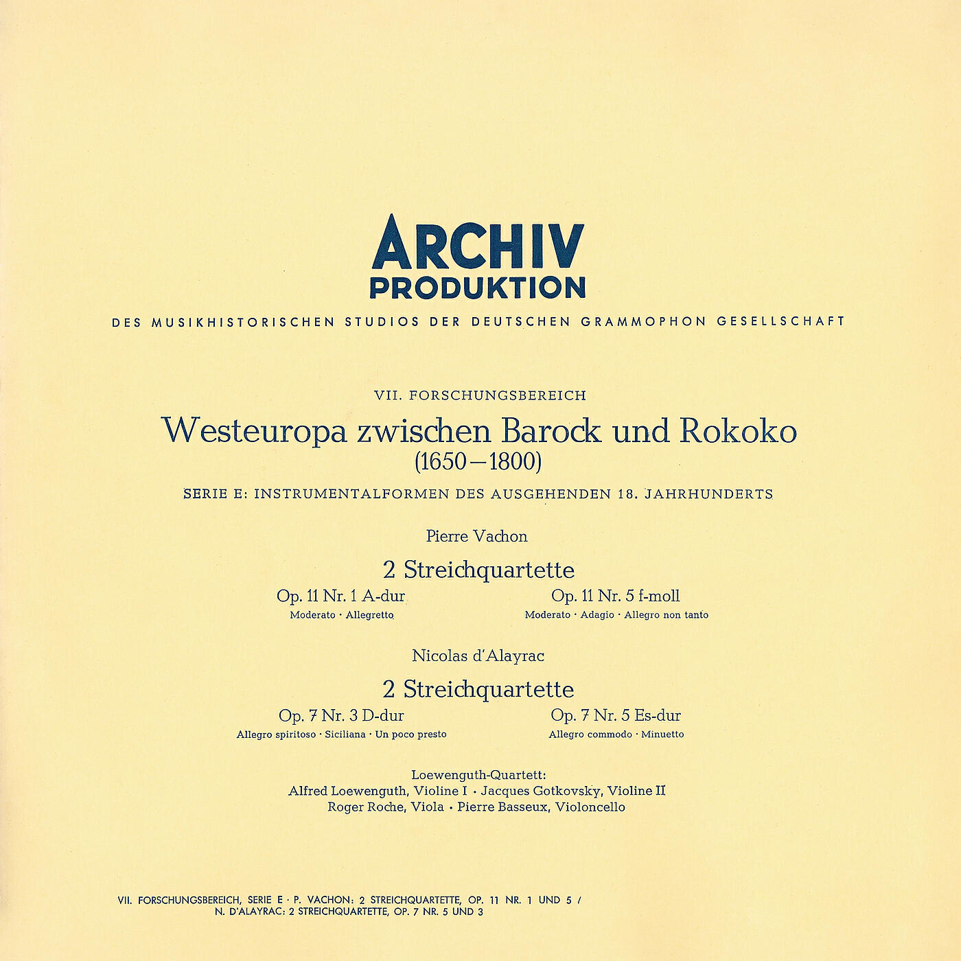 Loewenguth Quartet - Vachon: String Quartet In F Minor, Op.11 No.5 - 3. Allegro non tanto