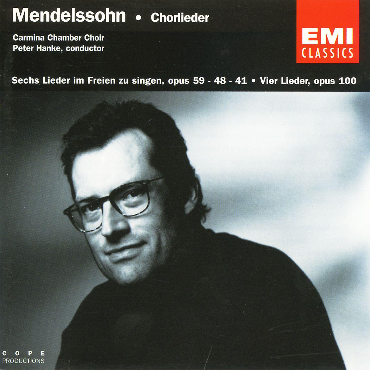 Постер альбома Mendelssohn: Chorlieder