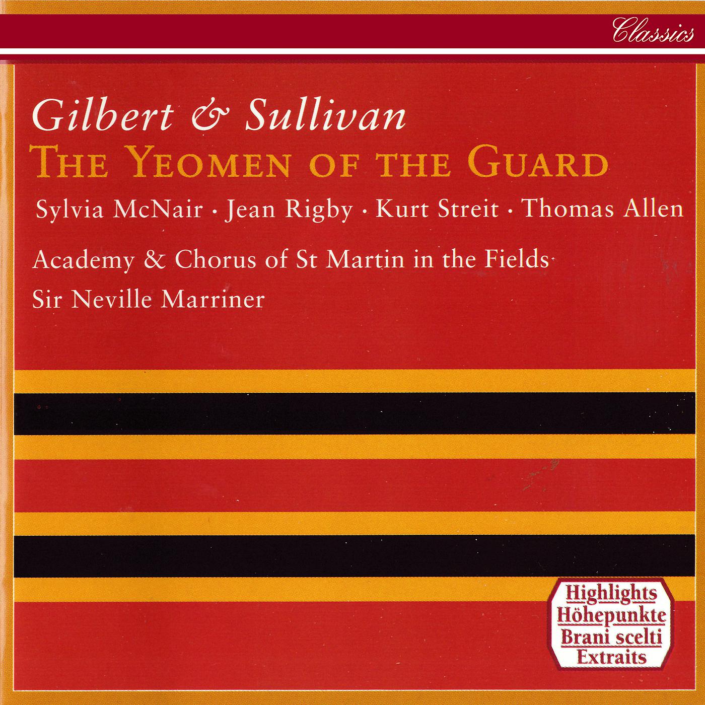 Постер альбома Gilbert & Sullivan: The Yeomen Of The Guard (Highlights)