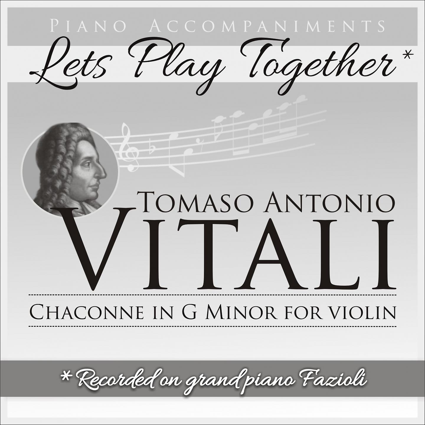 Постер альбома Tomaso Antonio Vitali: Chaconne for Violin in G Minor