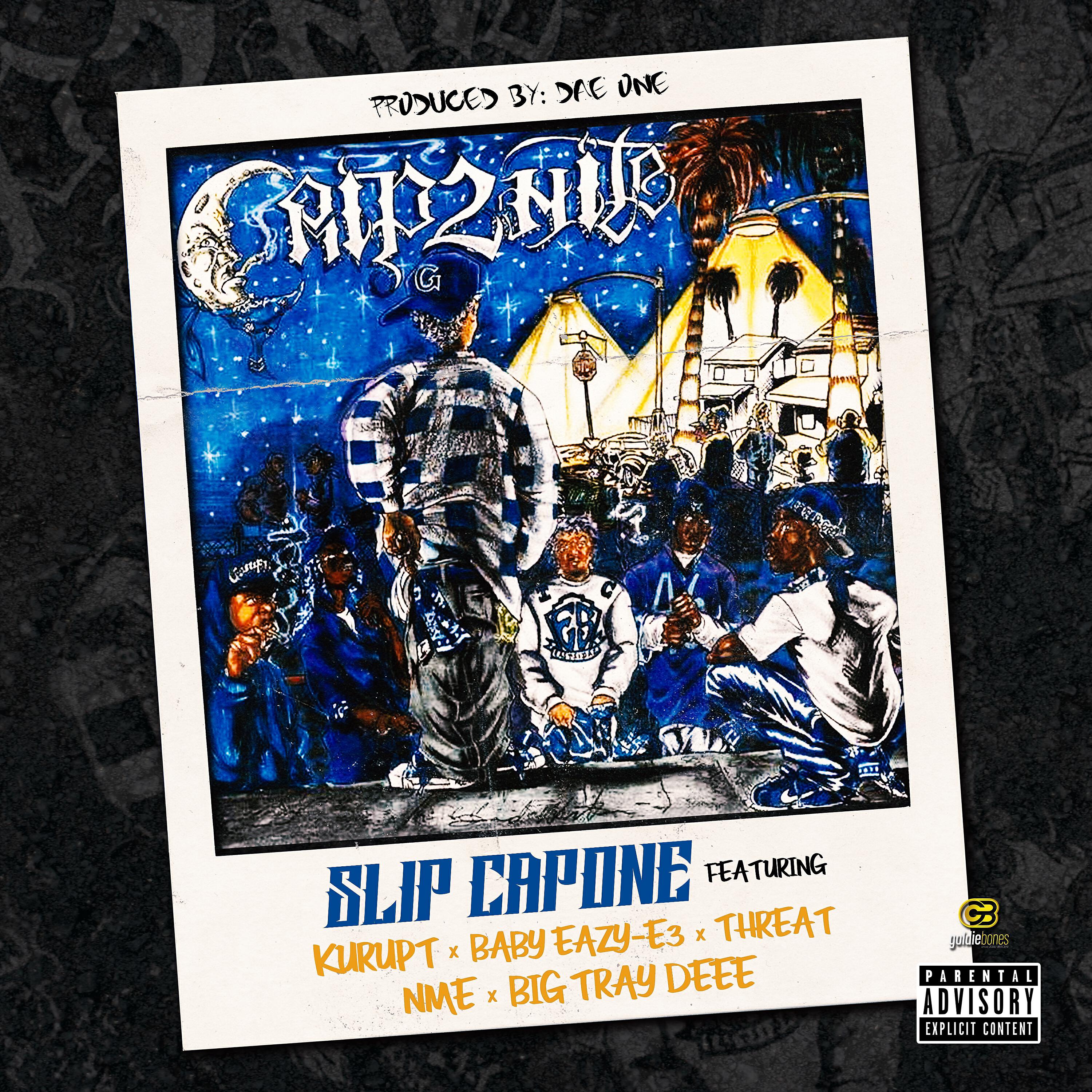 Slip Capone - Crip2nite (feat. Kurupt, Baby Eazy-E3, Threat , Nme & Big Tray Deee)