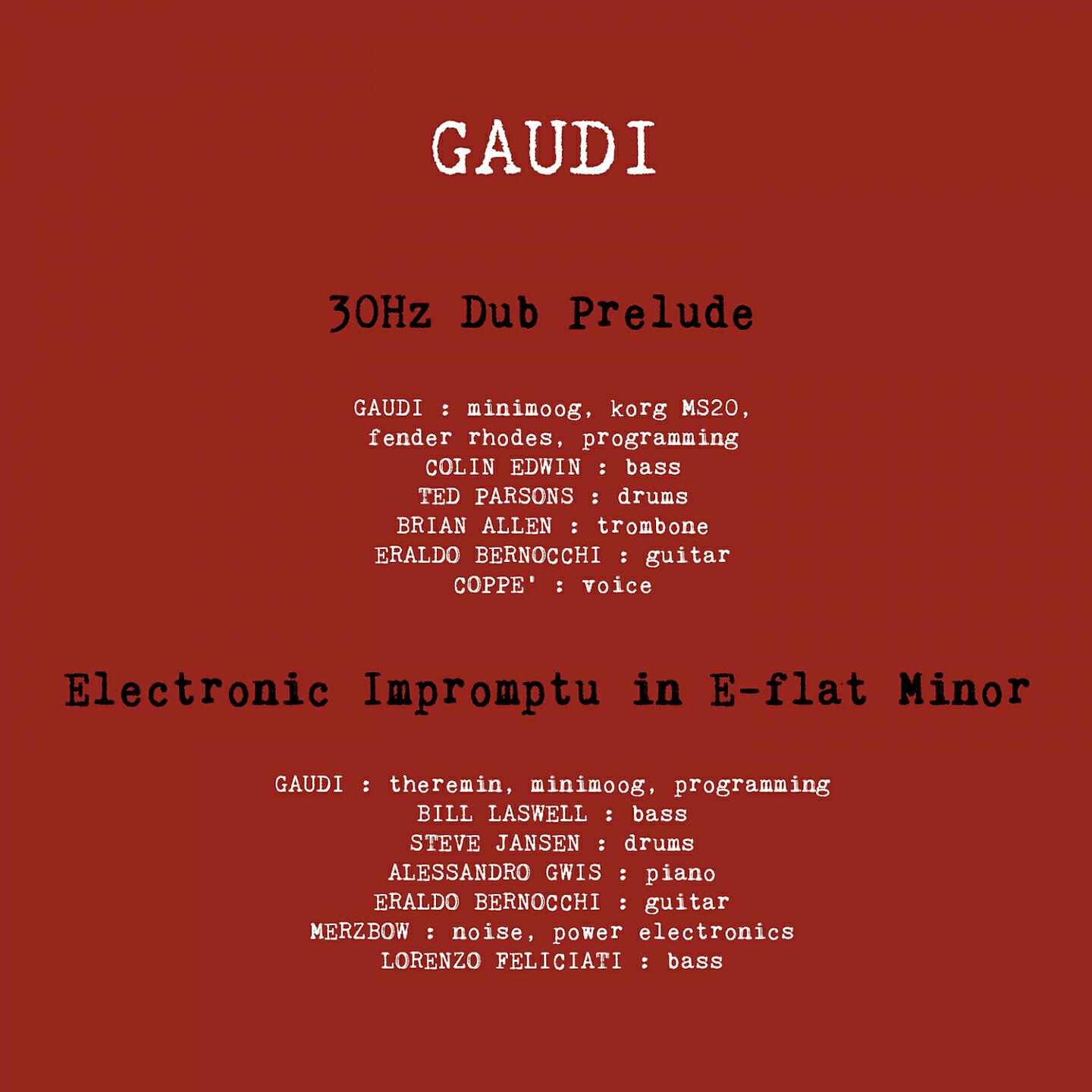 Gaudi - Electronic Impromptu in E-Flat Minor