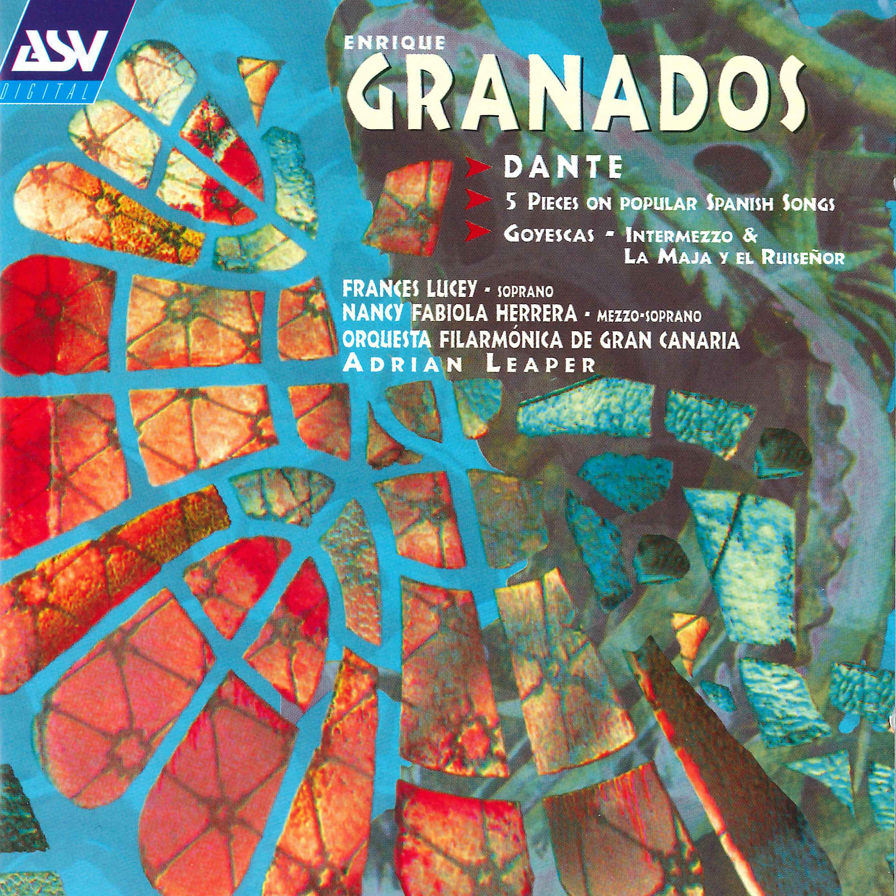 Постер альбома Granados: Dante - 5 Piezas Sobre Cantos Populares Espanoles