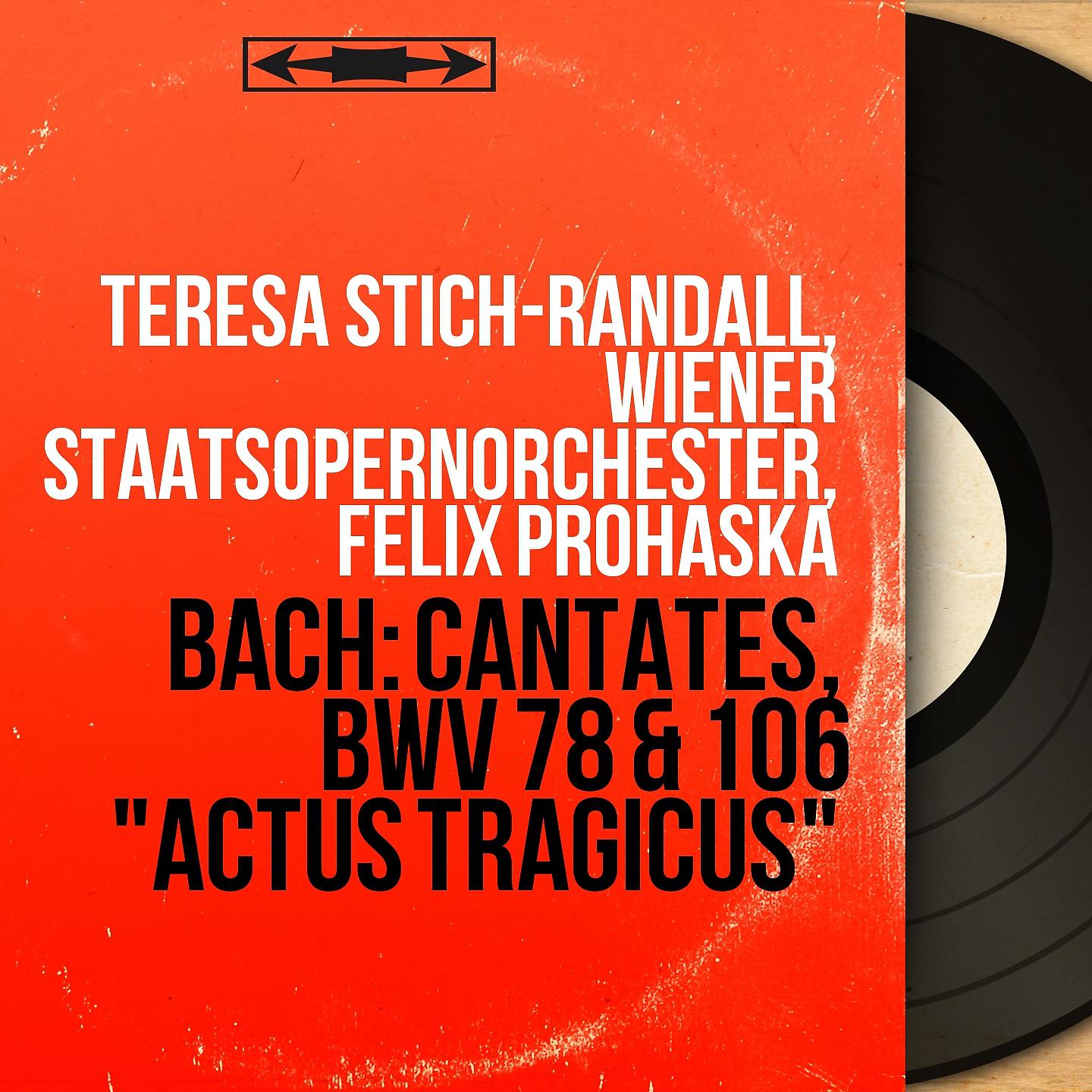 Постер альбома Bach: Cantates, BWV 78 & 106 "Actus tragicus"