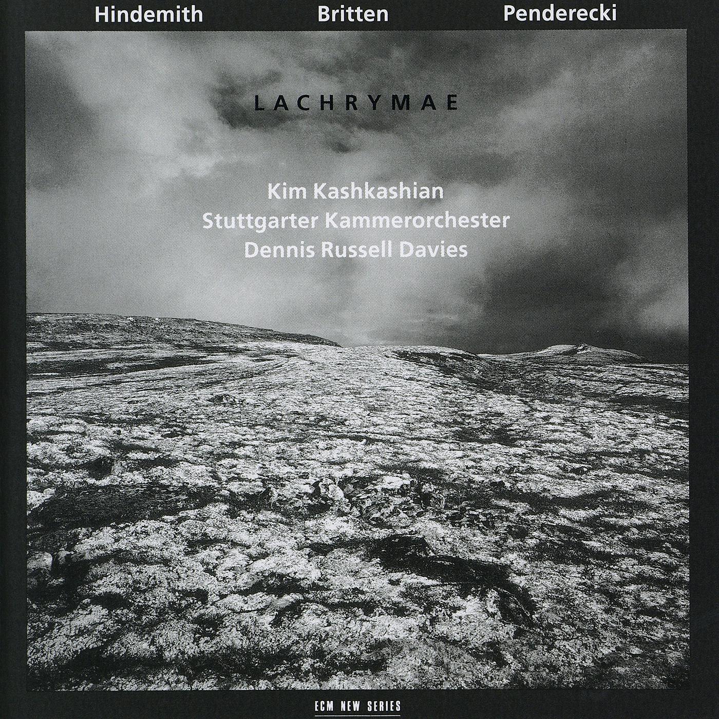 Постер альбома Hindemith, Britten, Penderecki: Lachrymae