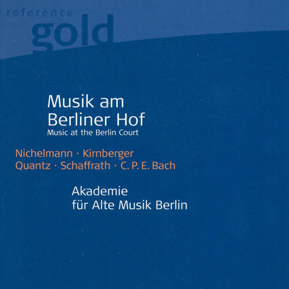 Постер альбома Orchestral Music (18th Century German) - NICHELMANN, C. / KIRNBERGER, J.P. / QUANTZ, J.J. / SCHAFFRATH, C. [Berlin Akademie fur Alte Musik]