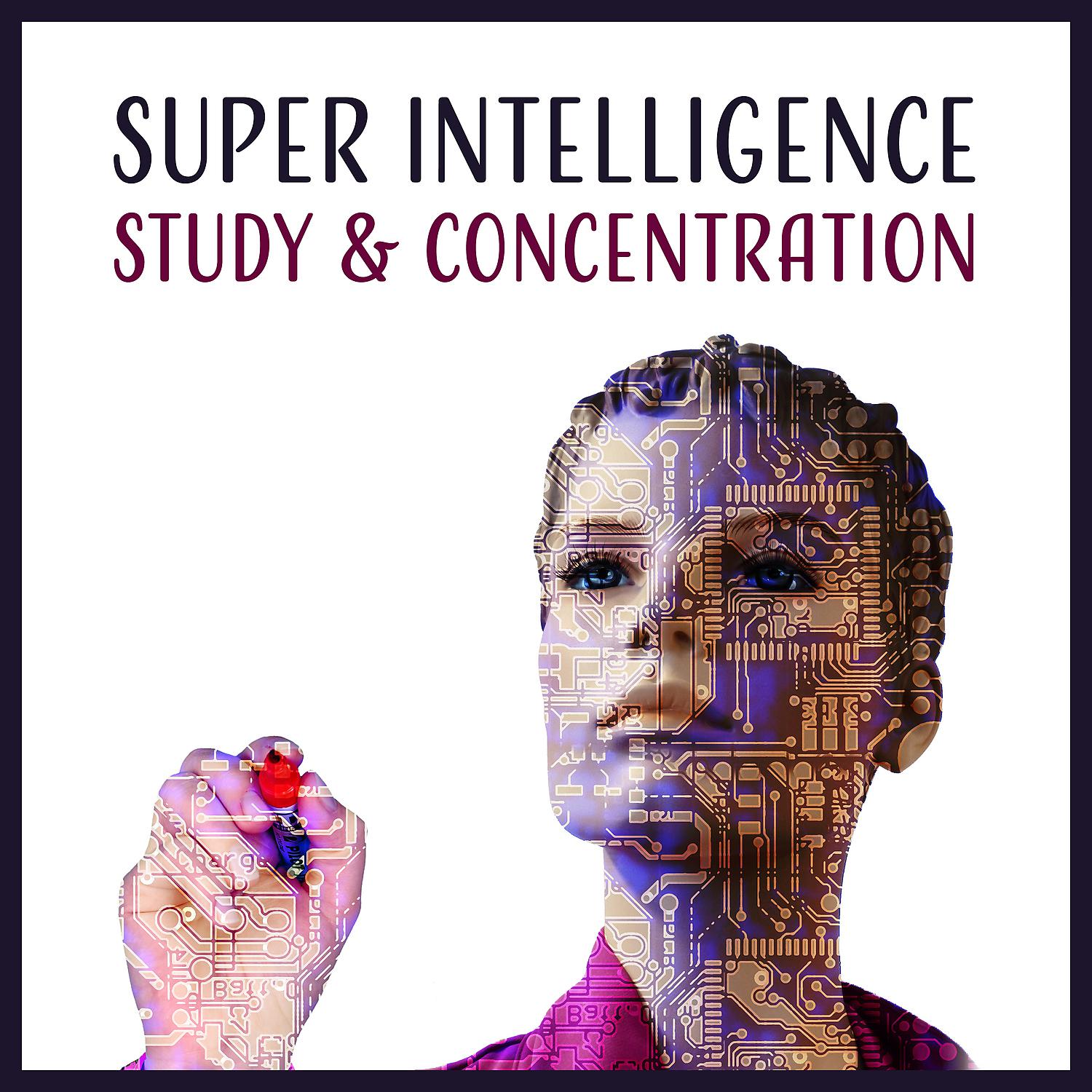 Постер альбома Super Intelligence: Study & Concentration - The Sounds of Nature with Guitar Music, Improve Memory, Focus & Productivity