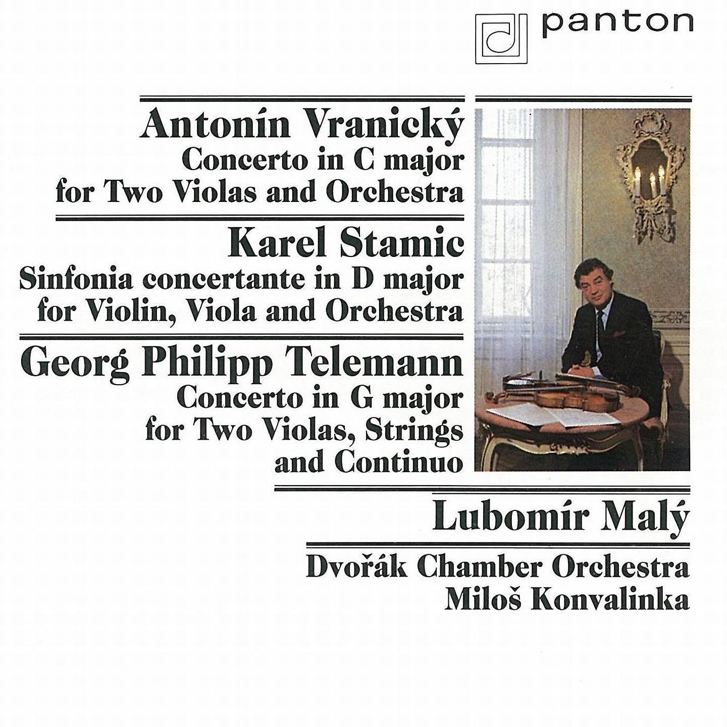 Постер альбома Vranický, Stamic, Telemann: Concertos for Viola and Violin