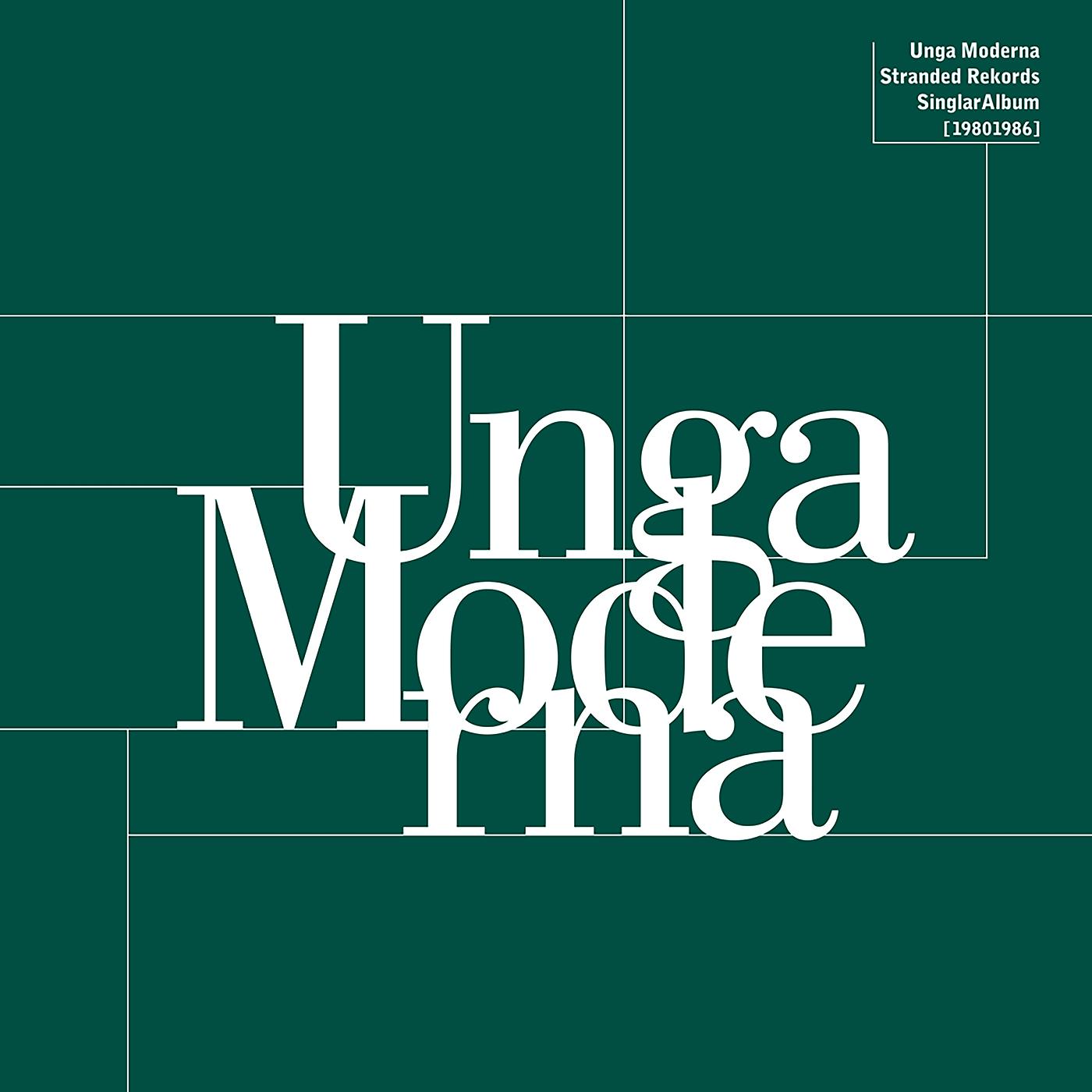 Постер альбома Unga Moderna: Stranded Rekords Singlar Album 1980-1986
