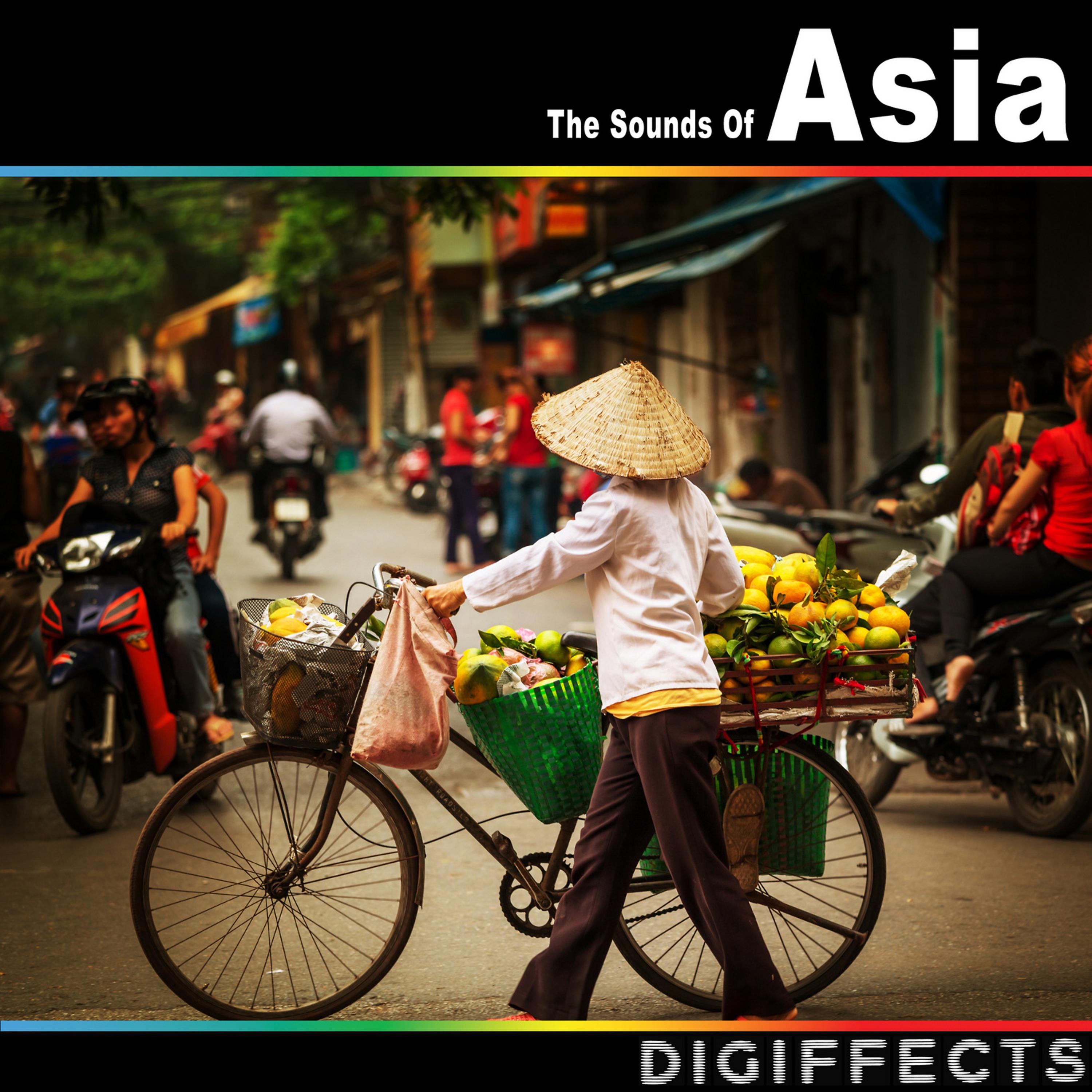 Digiffects Sound Effects Library - Thailand Busy Street with Man Moving with Megaphone