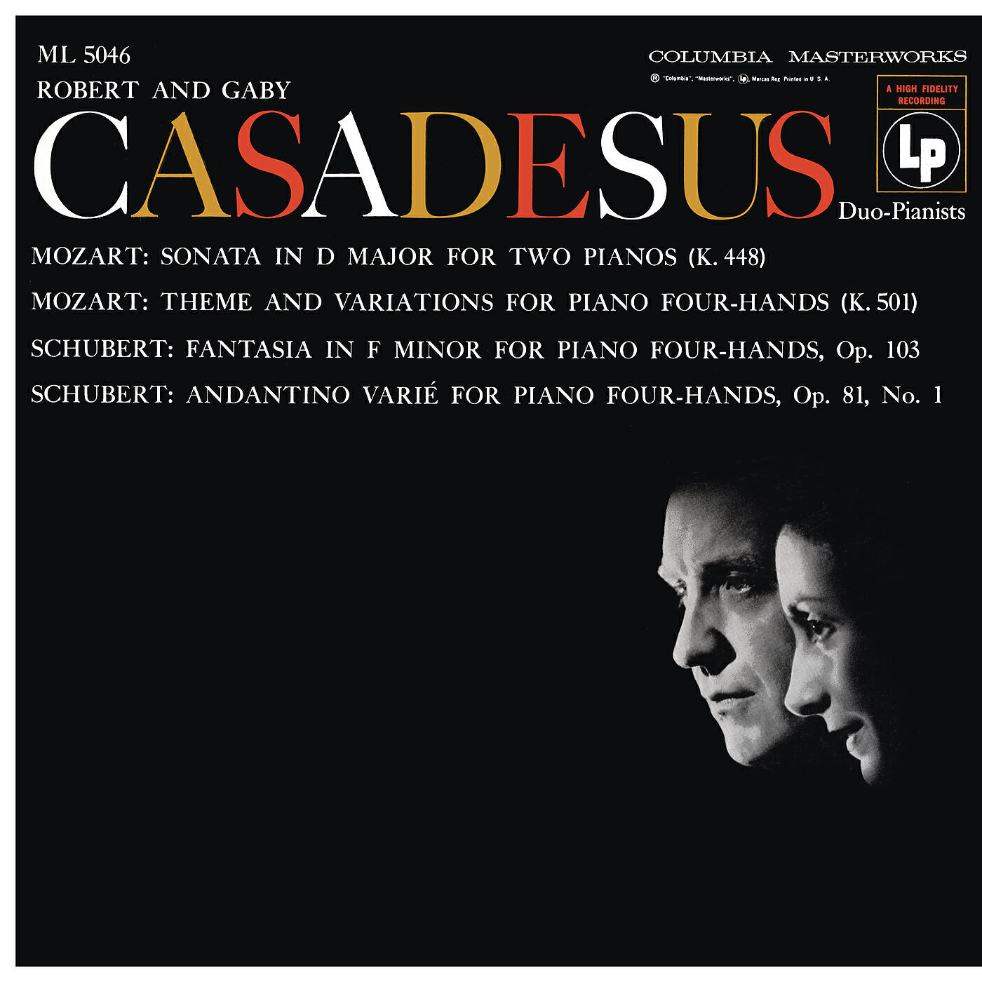 Robert Casadesus - 5 Variations in G Major, K. 501: Tema. Andante