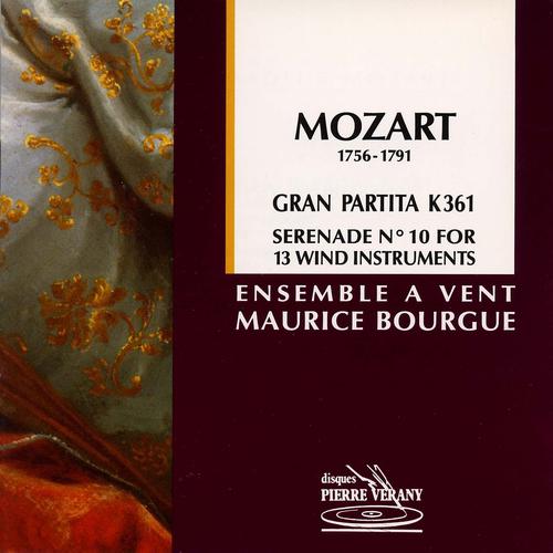 Постер альбома Mozart : Sérénade No. 10  Gran Partitapour 13 instruments à vent,  K 361