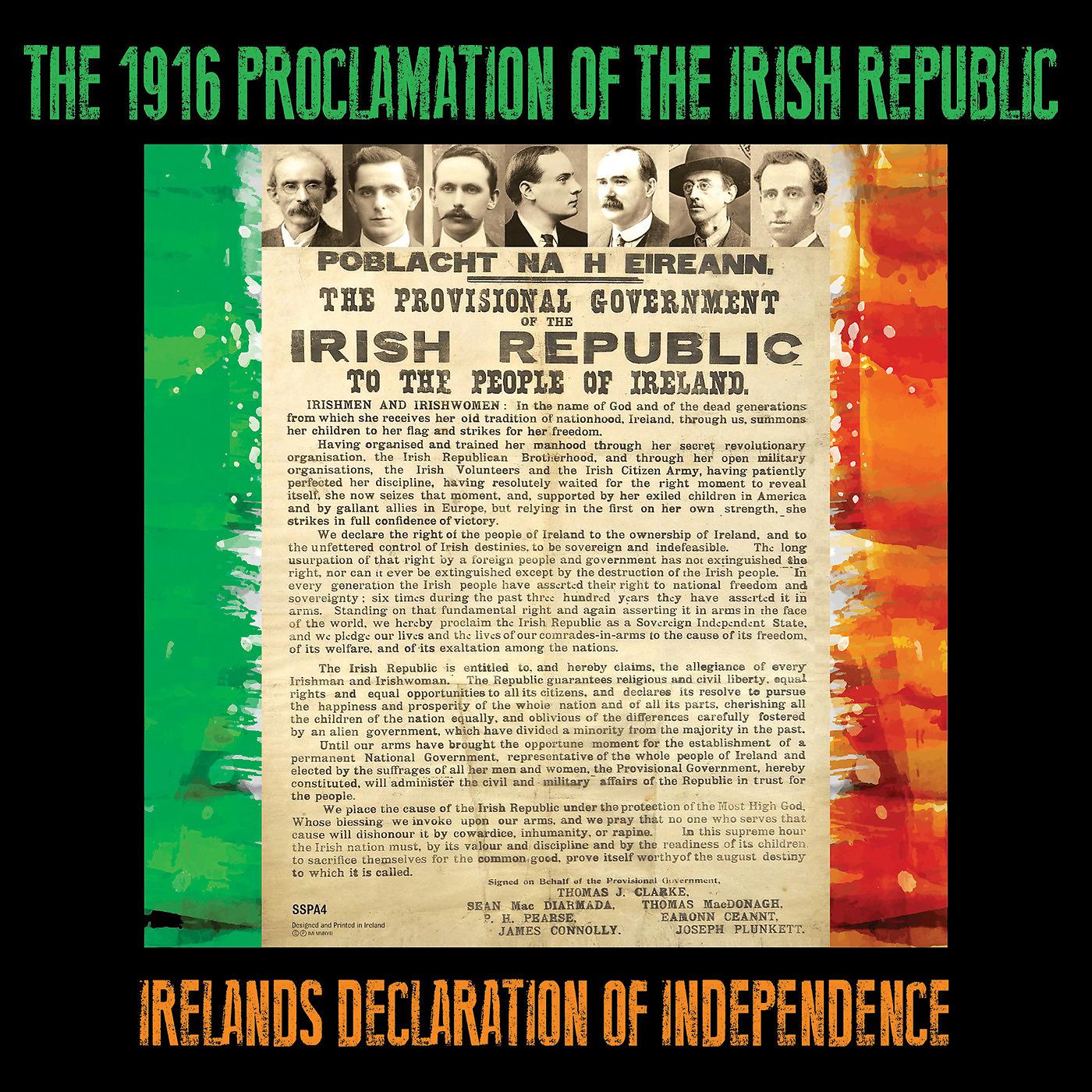 Постер альбома The 1916 Proclamation of the Irish Republic (Ireland's Declaration of Independence)