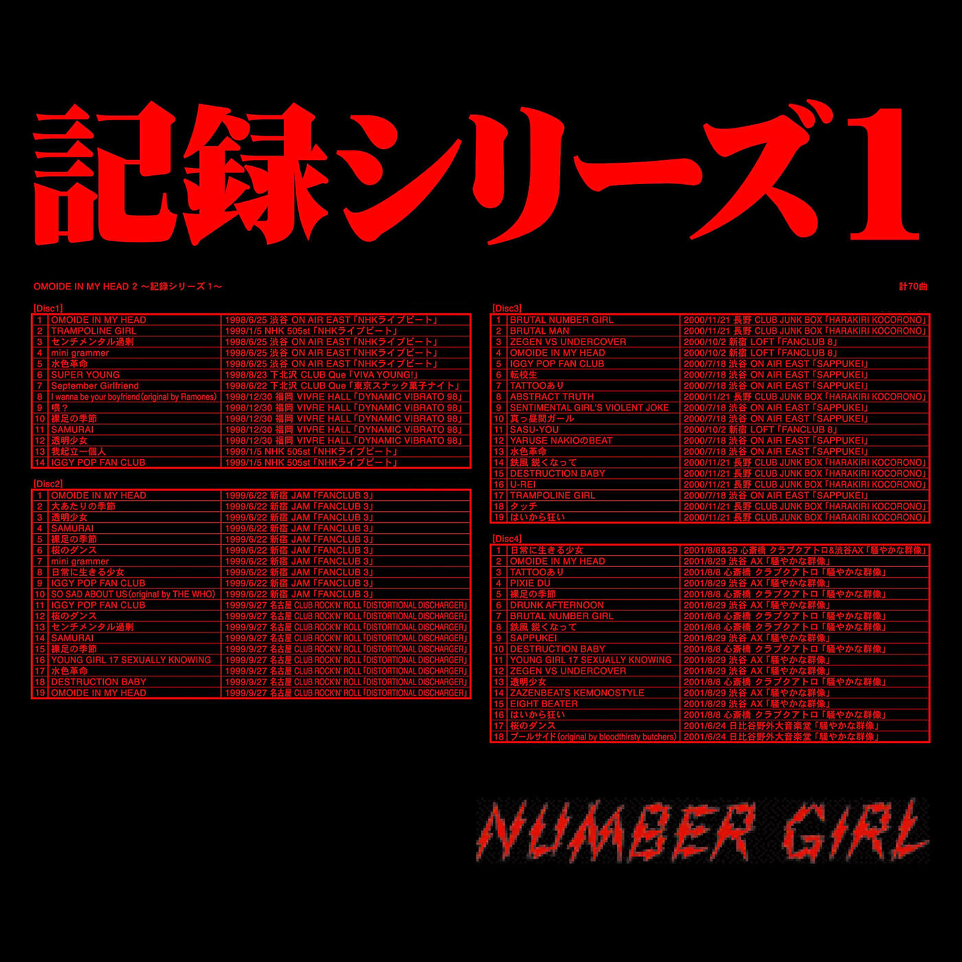 Number Girl - Young Girl 17 Sexually Knowing (Live At Nagoya Rock'n Roll / 1999)