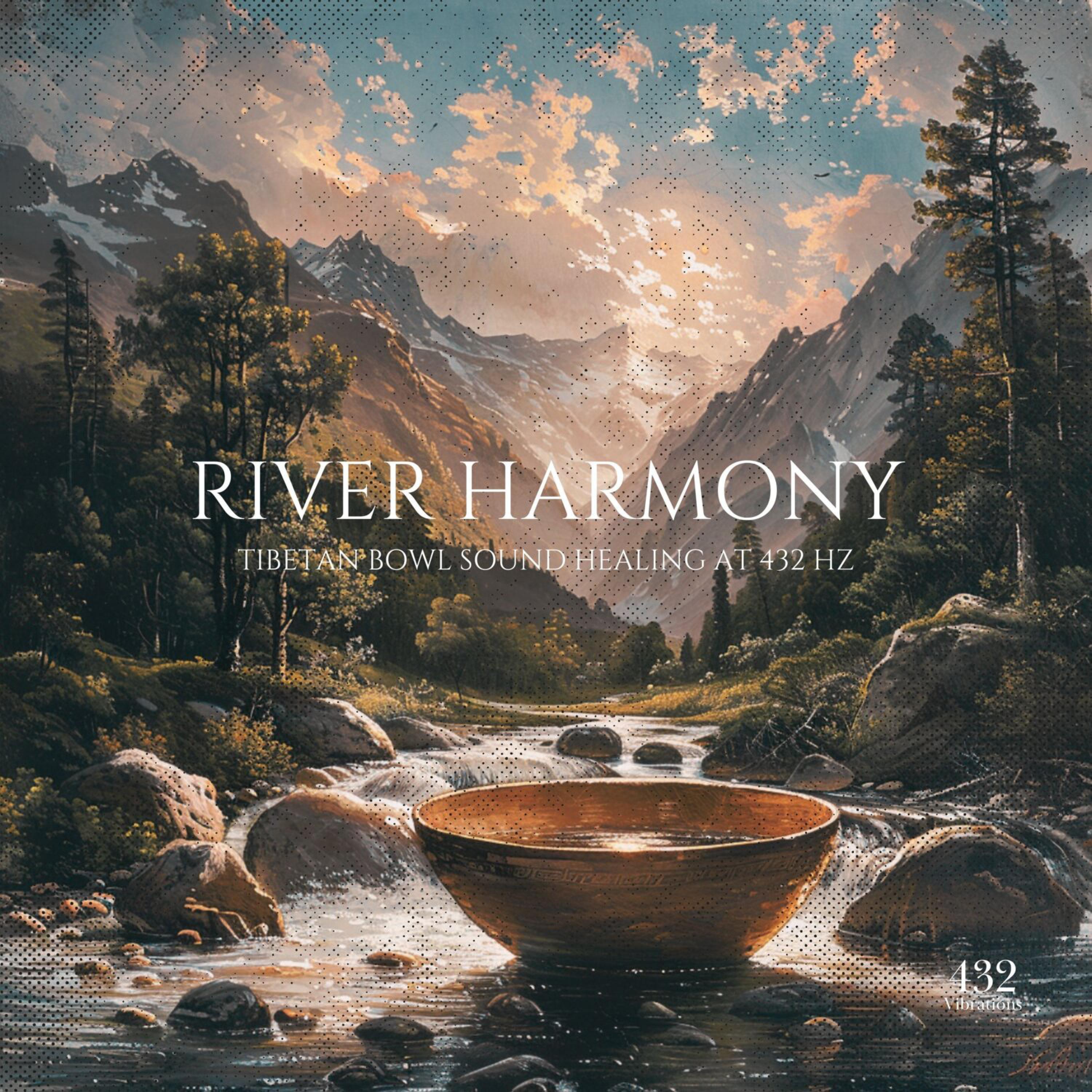Постер альбома River Harmony Tibetan Bowl Sound Healing at 432 Hz
