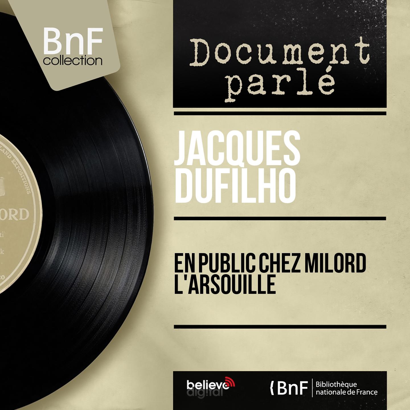Постер альбома En public chez Milord l'Arsouille (Live, Mono Version)