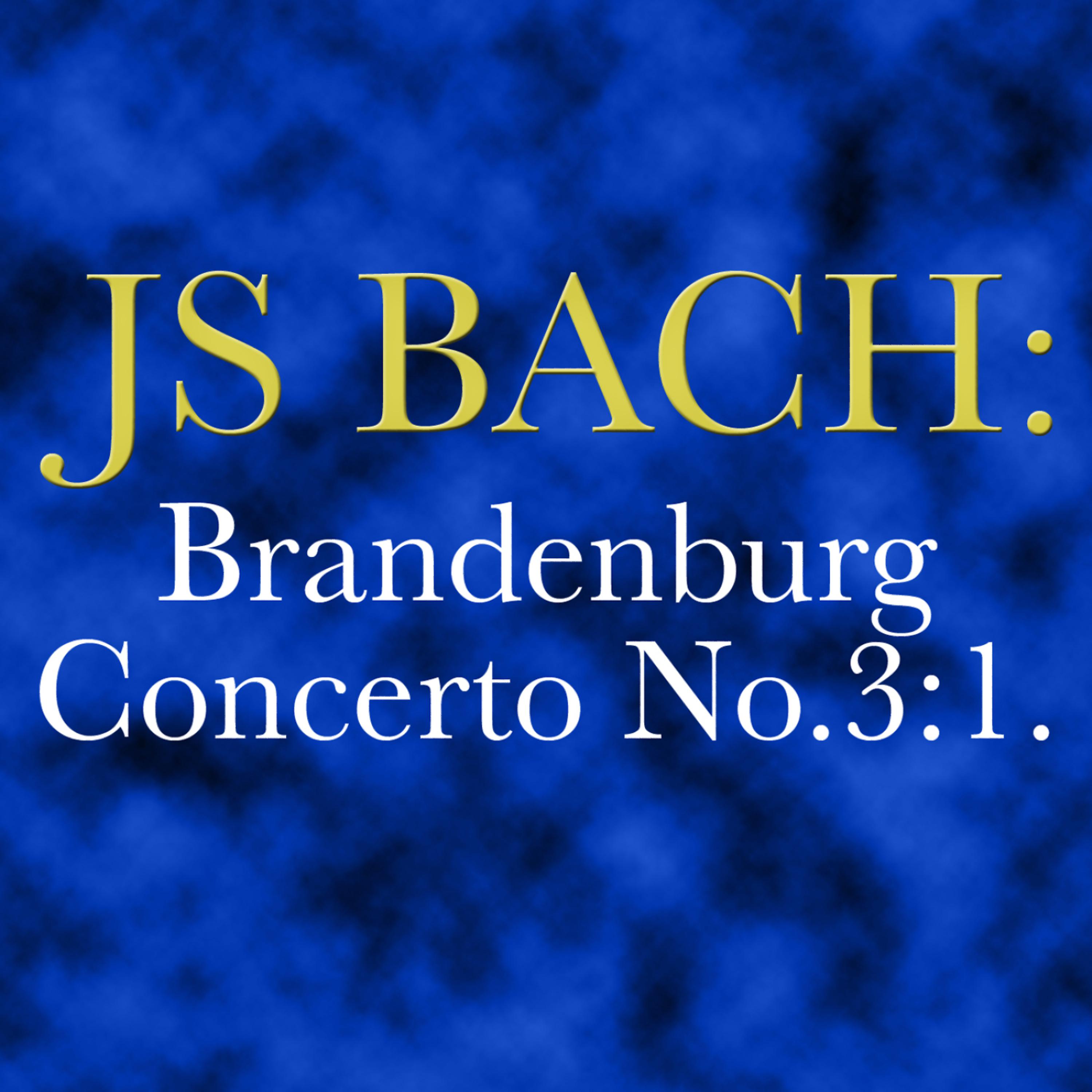 Постер альбома Brandenburg Concerto No. 3: I.